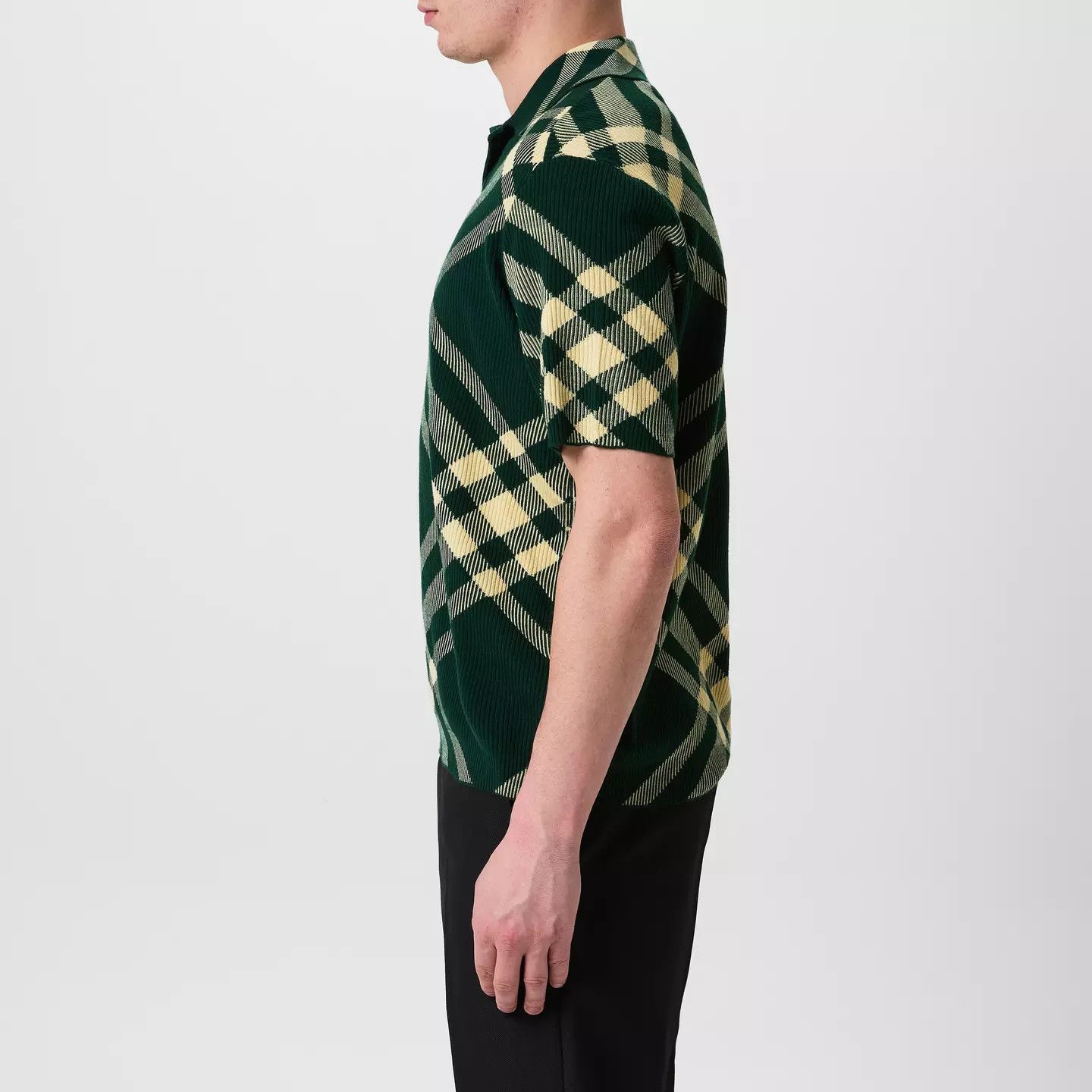 Burberry o1g2r1mq0426 Check Wool Blend Polo Shirt in Multicolor Size US M / EU 48-50 / 2 - 3 Thumbnail