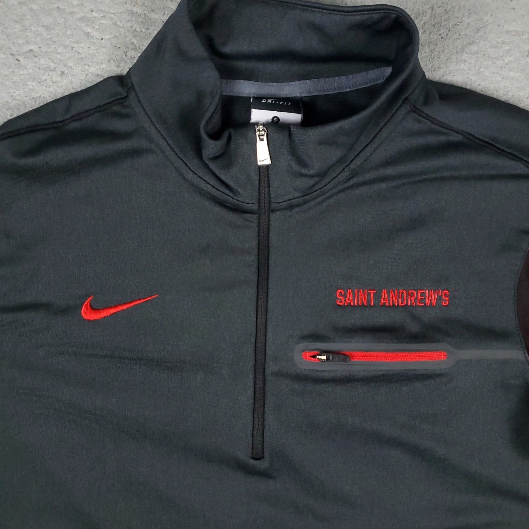 Nike Nike Sweatshirt Small Gray Saint Andrews Lightweight Swoosh 1/4 Zip Mens Size US S / EU 44-46 / 1 - 2 Thumbnail