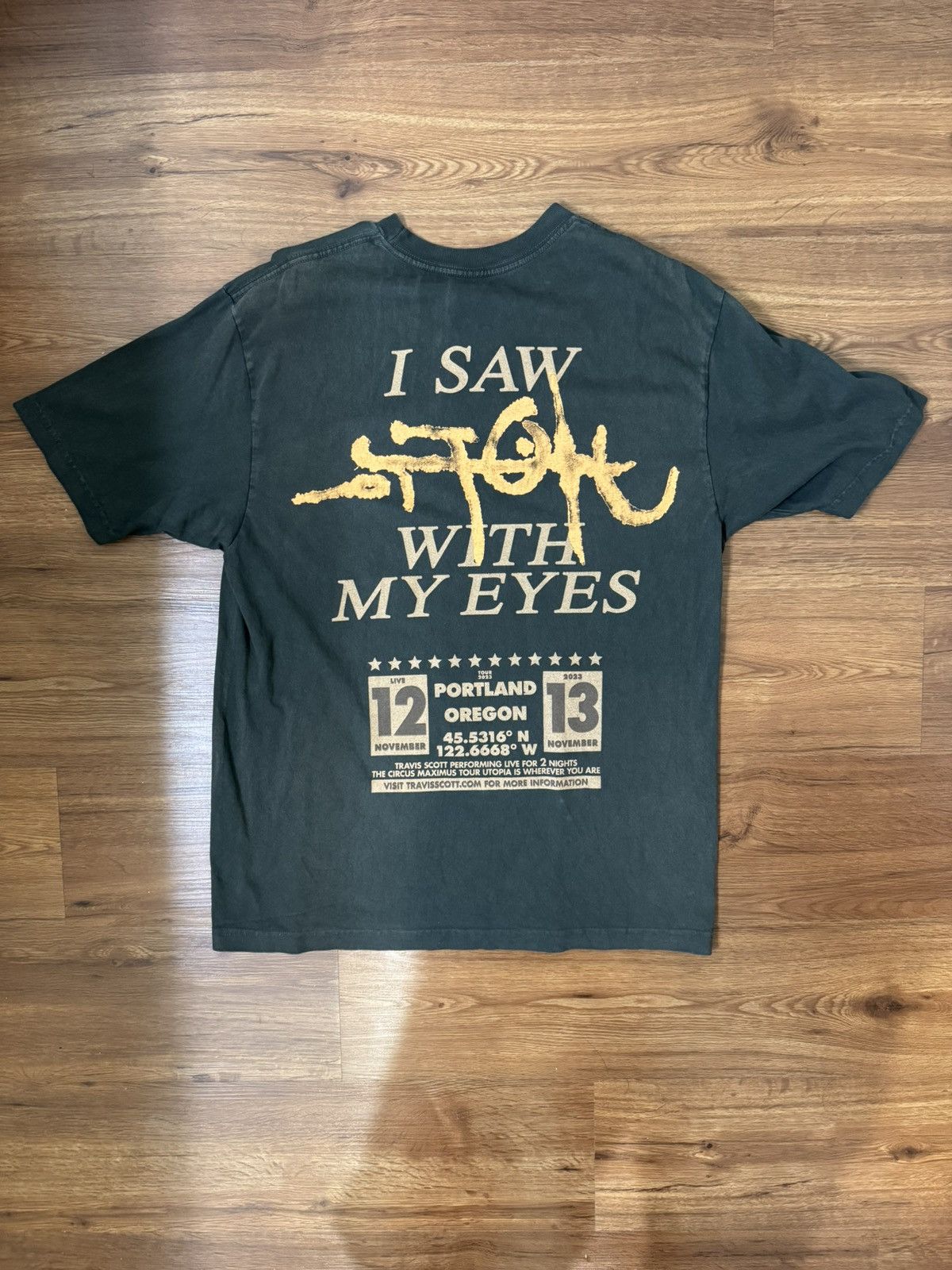 Travis Scott Travis Scott My Eyes Utopia Tour Portland Tee Size US L / EU 52-54 / 3 - 2 Thumbnail