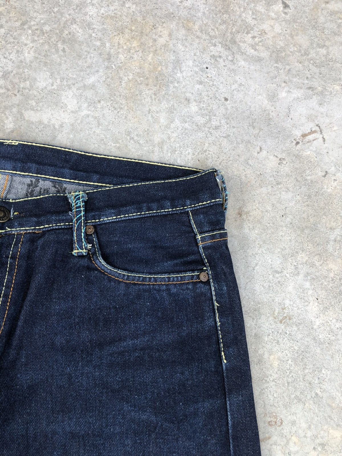 RMC Jeans Red Monkey Company Embroidered Jeans Distressed Size US 33 - 14 Thumbnail