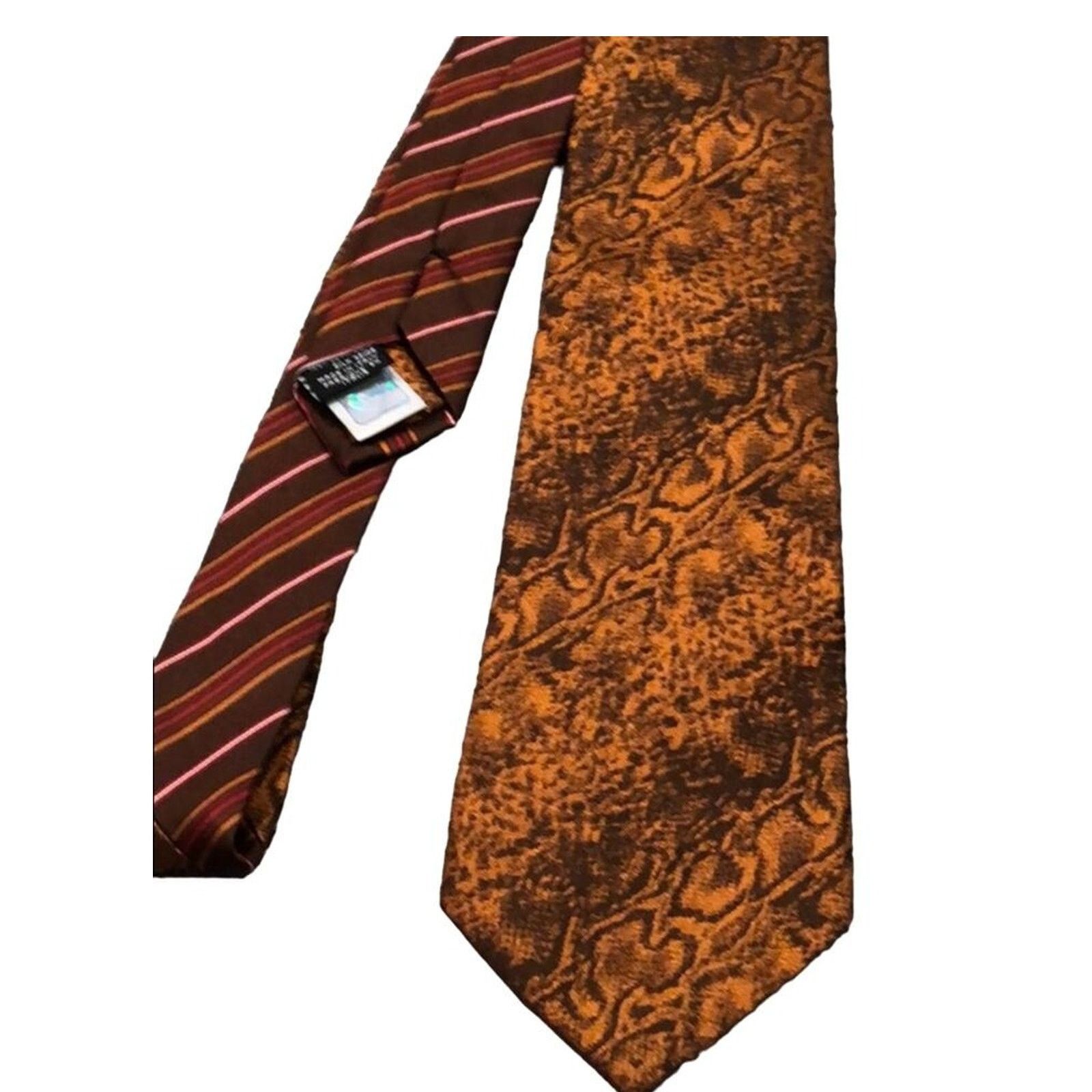 Roberto Cavalli Vintage Roberto Cavalli Reptile Tie | 3.5” wide Size ONE SIZE - 5 Thumbnail