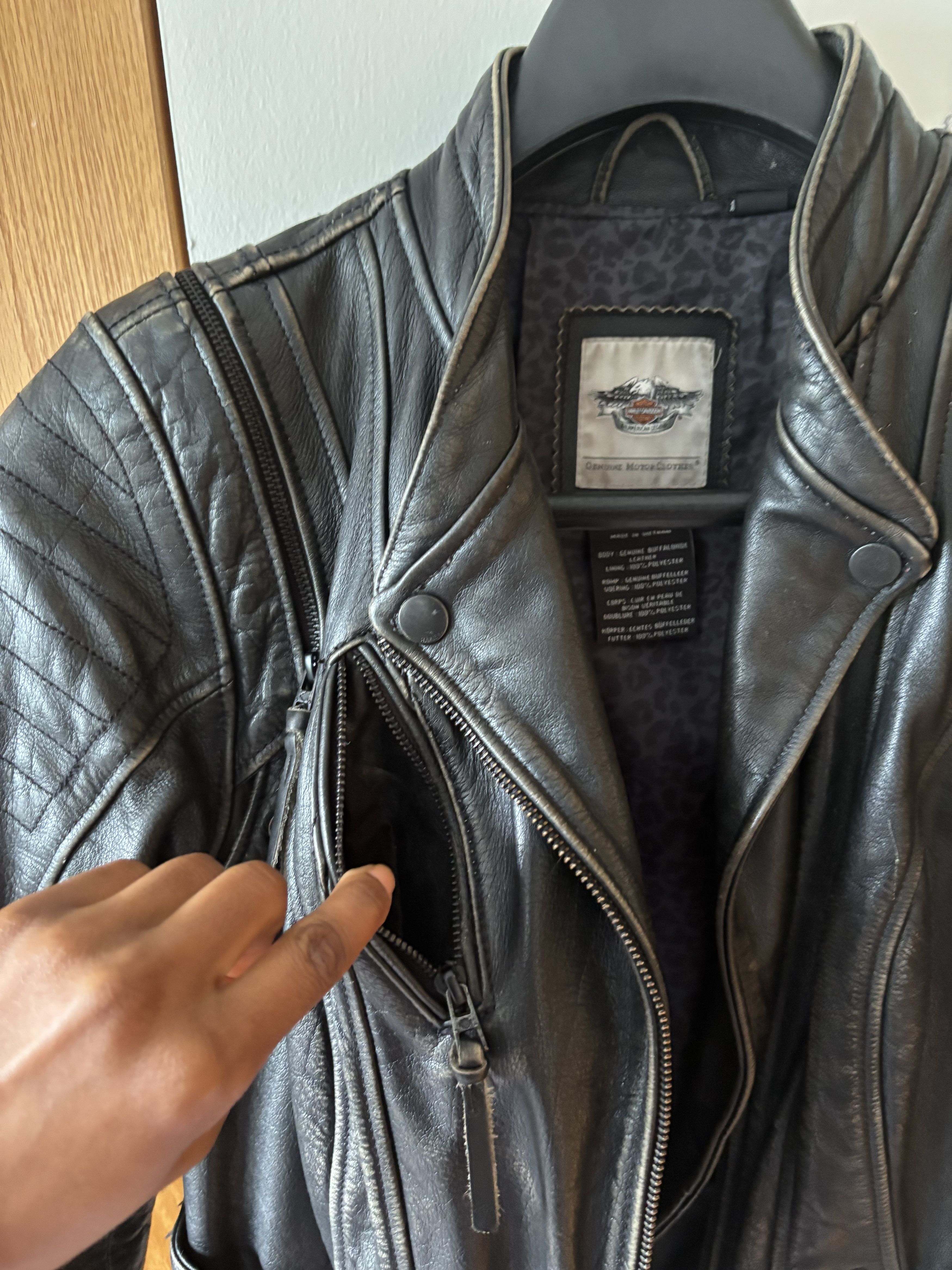 Harley Davidson Harley Davidson Buffalo Leather Jacket Size M / US 6-8 / IT 42-44 - 8 Thumbnail