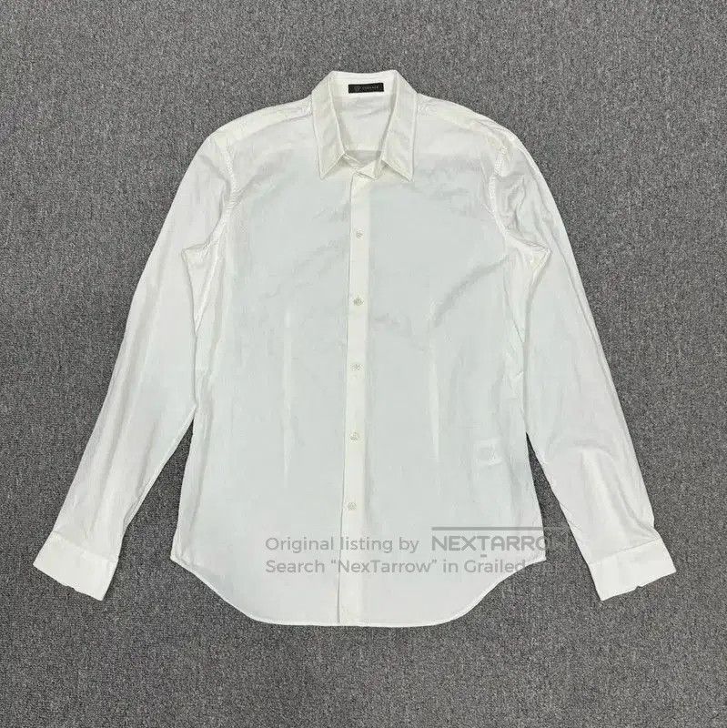 Other Versace White Cotton Long Sleeve Shirt . Size US L / EU 52-54 / 3 - 1 Thumbnail
