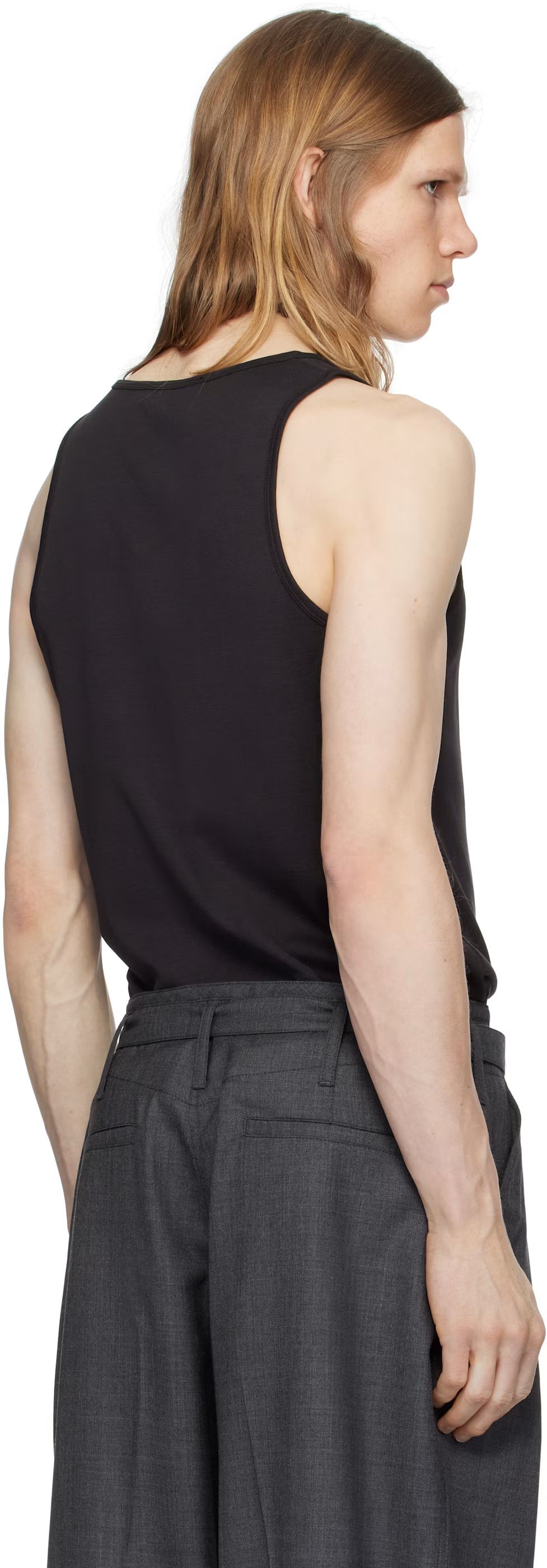 Lemaire (New) Black Cotton Tank Top Size US M / EU 48-50 / 2 - 4 Thumbnail