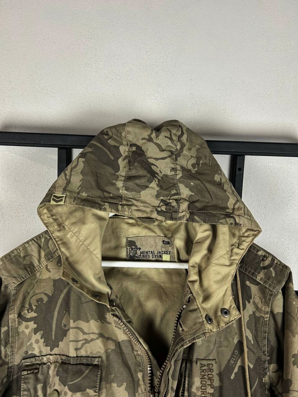 Vintage Camo Military Hooded Jacket Multi Pocket Army Tactical Y2K Size US M / EU 48-50 / 2 - 4 Thumbnail
