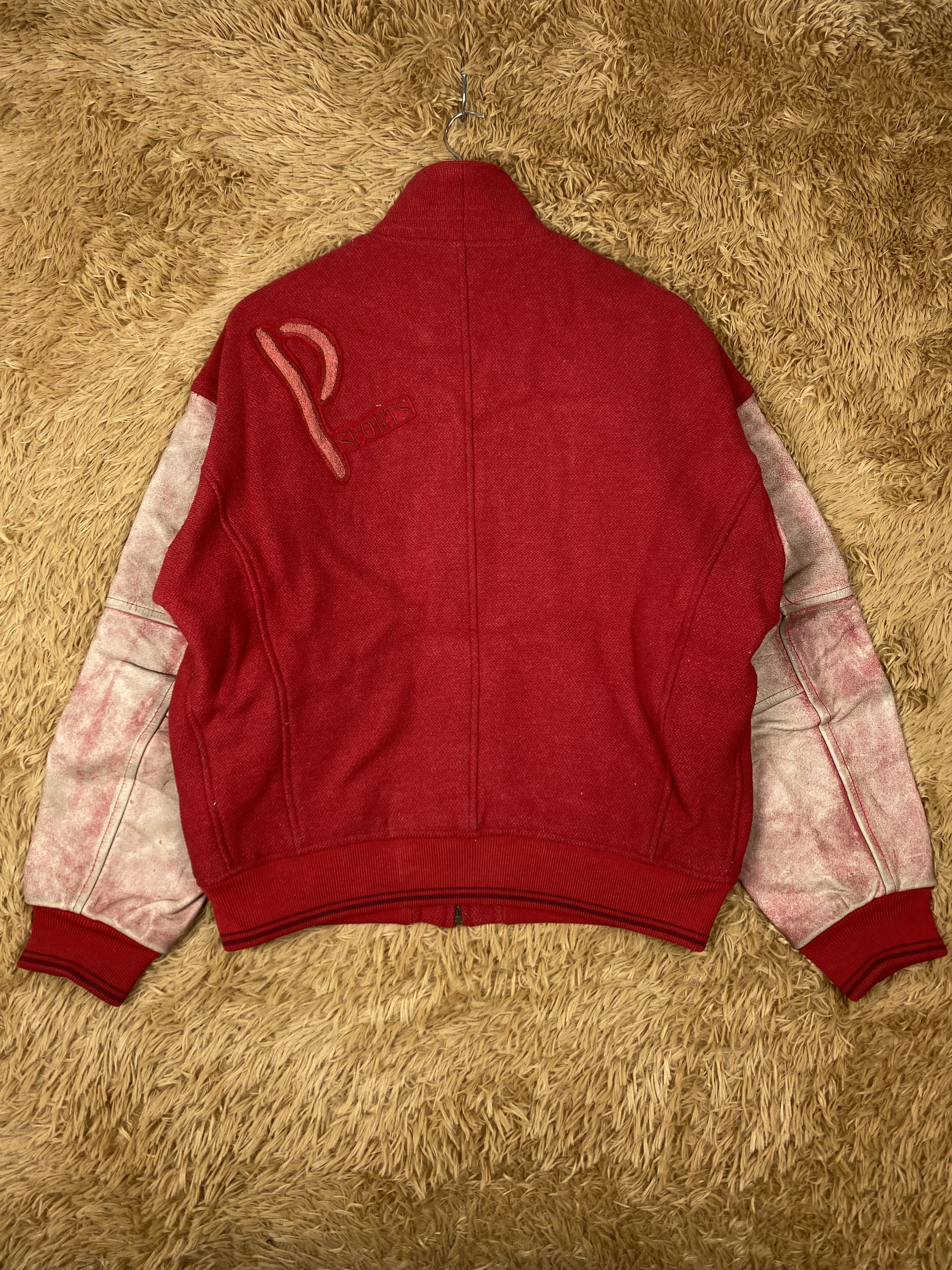 MLB Vintage Maniere Heming Leather Sleeve Varsity Jacket DJ0374 Size US L / EU 52-54 / 3 - 7 Thumbnail