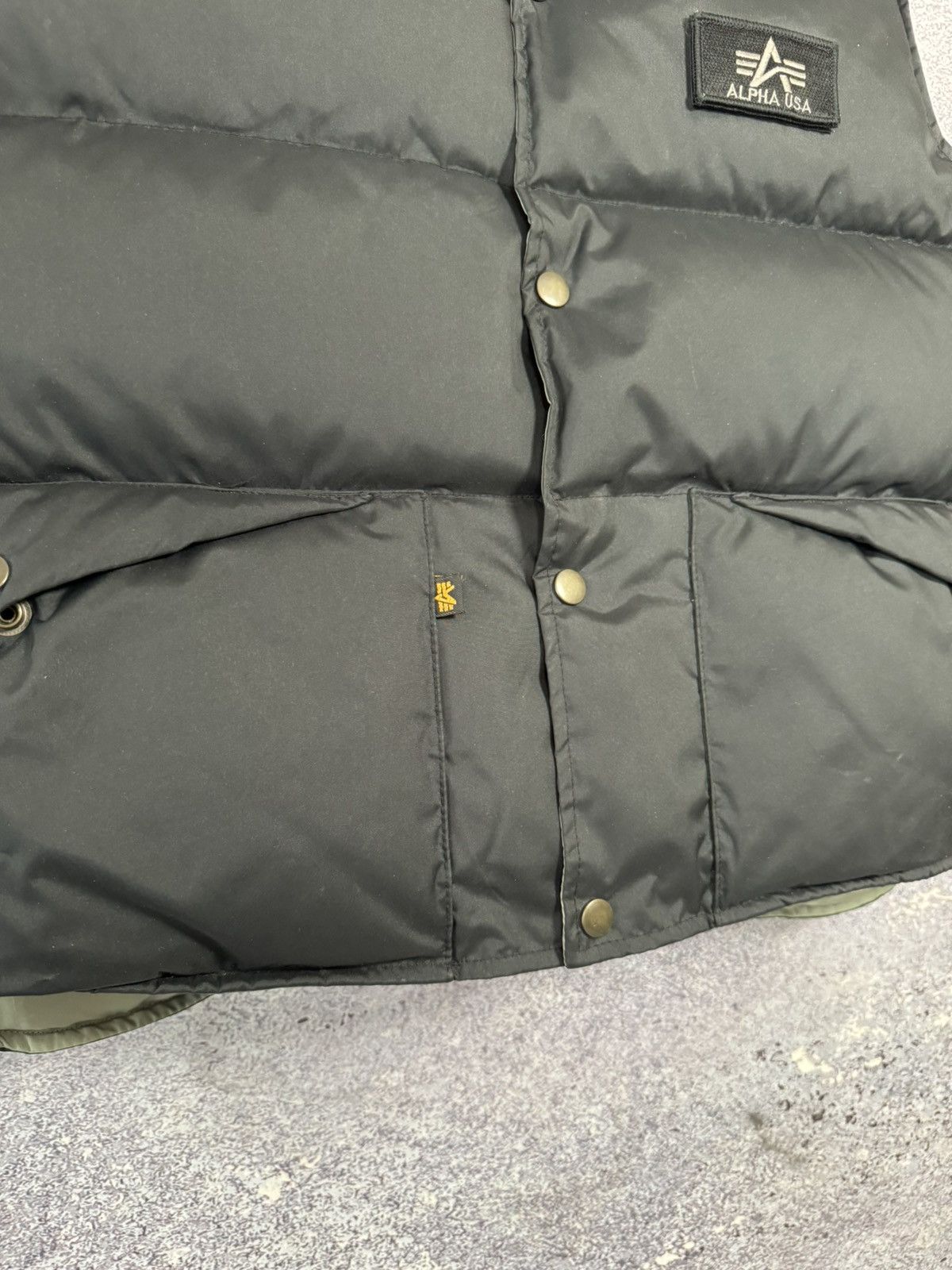 Alpha Industries × Vintage Rare Alpha Industries Down Puffer Vests USA Small Size US S / EU 44-46 / 1 - 7 Thumbnail
