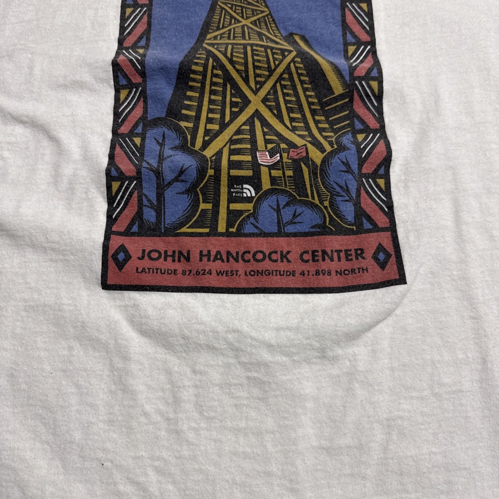 The North Face Vintage The North Face Shirt Mens XL White 90s Chicago Art Size US XL / EU 56 / 4 - 5 Thumbnail