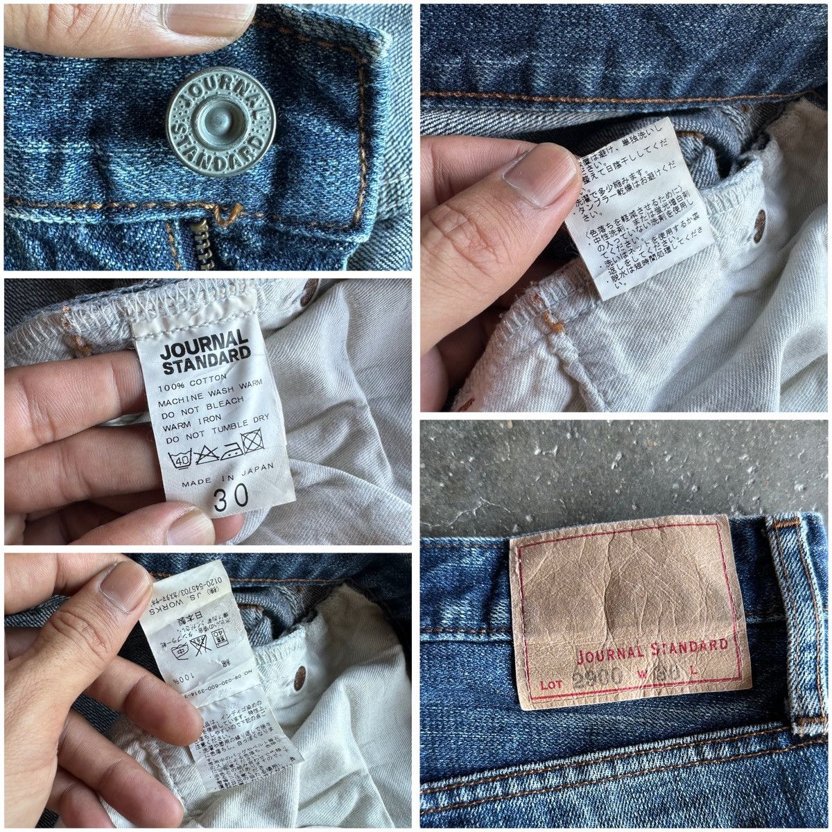 Japanese Brand SEND OFFER📌VINTAGE JOURNAL STANDARD JEANS JAPAN DENIM PANTS Size US 30 / EU 46 - 15 Thumbnail