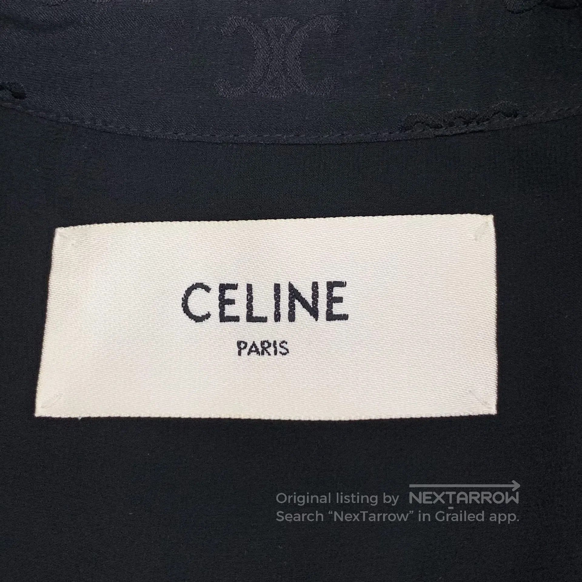 Celine CELINE Black triumph gate dark pattern full print mulberry Size XS / US 0-2 / IT 36-38 - 5 Thumbnail
