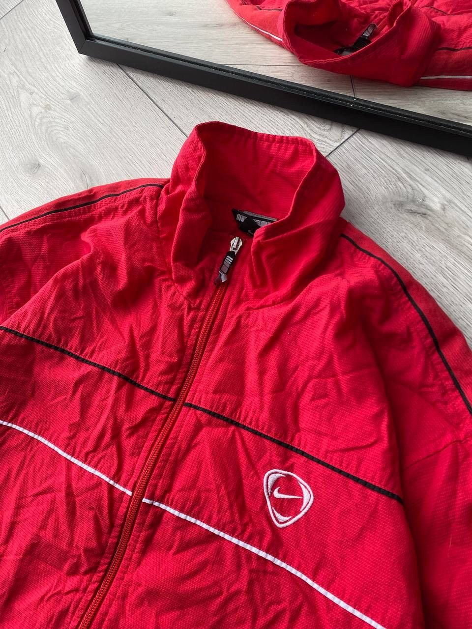 Nike × Vintage Vintage Nike Swoosh Red Olympic Nylon Jacket Y2K XL Size US XL / EU 56 / 4 - 4 Thumbnail