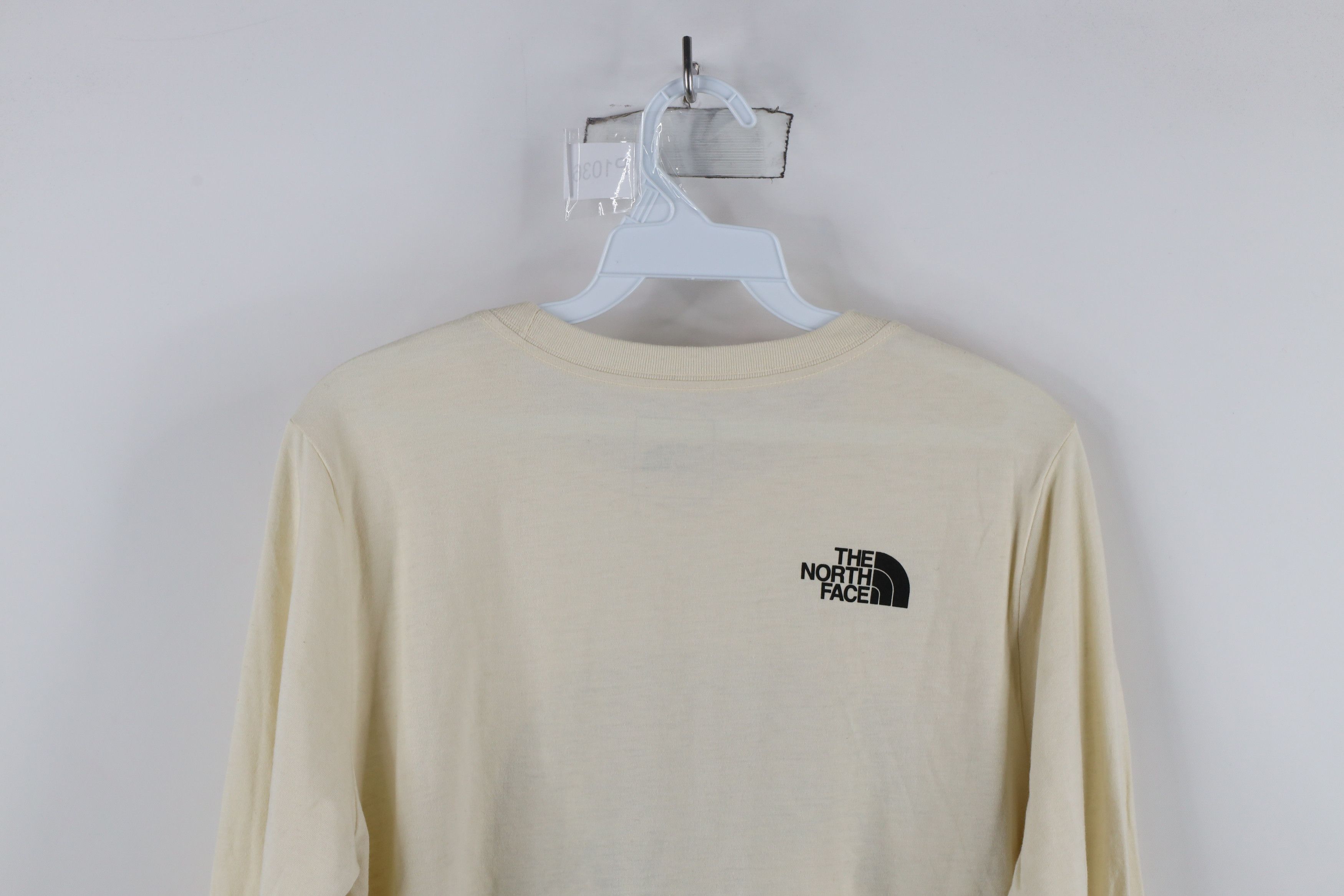 The North Face × Vintage New The North Face Bear Logo Long Sleeve T-Shirt Cream Size L / US 10 / IT 46 - 10 Thumbnail