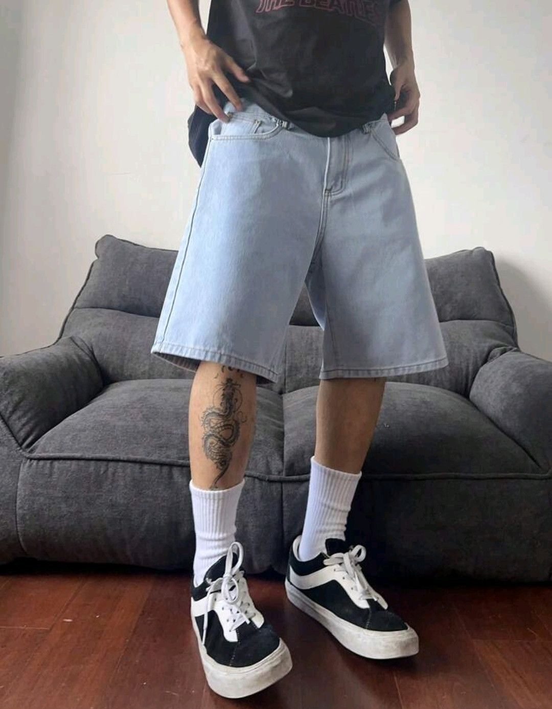 Japanese Brand × Vintage Dads Denim Shorts Vintage Style Y2K Grown Ups Size US 35 - 7 Thumbnail
