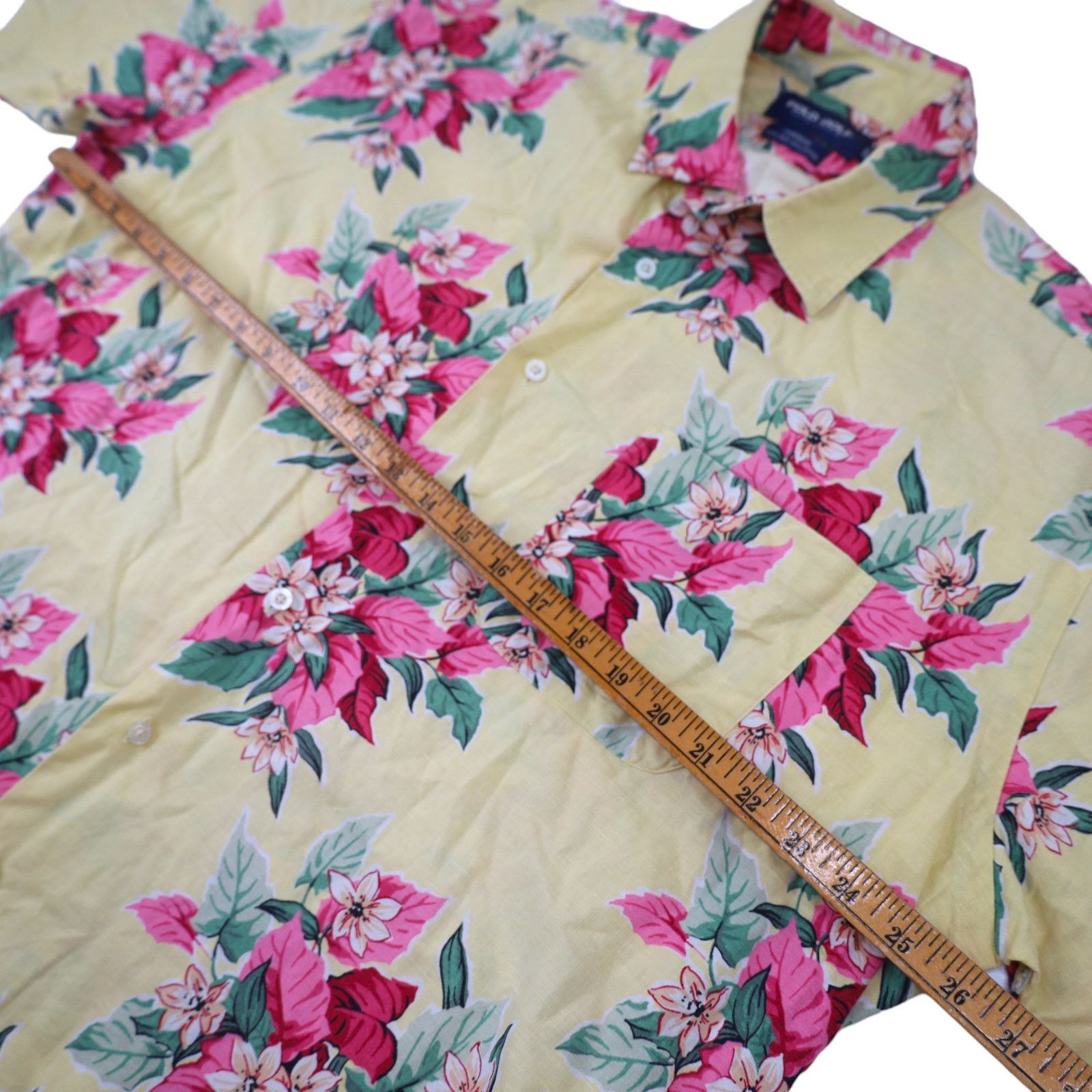 Polo Ralph Lauren × Vintage Vintage Polo Golf Ralph Lauren Floral Hawaiian Shirt Size US L / EU 52-54 / 3 - 8 Thumbnail