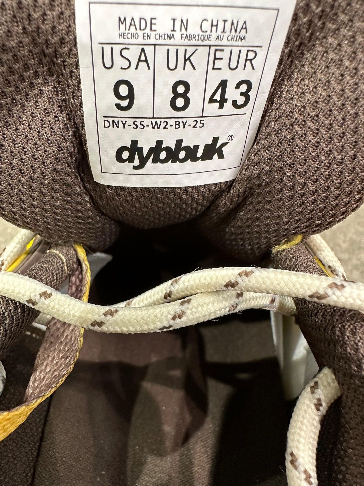 Dybbuk DYBBUK - Vortex V.2 Sneakers Brown Yellow Size US 9 / EU 42 - 5 Thumbnail