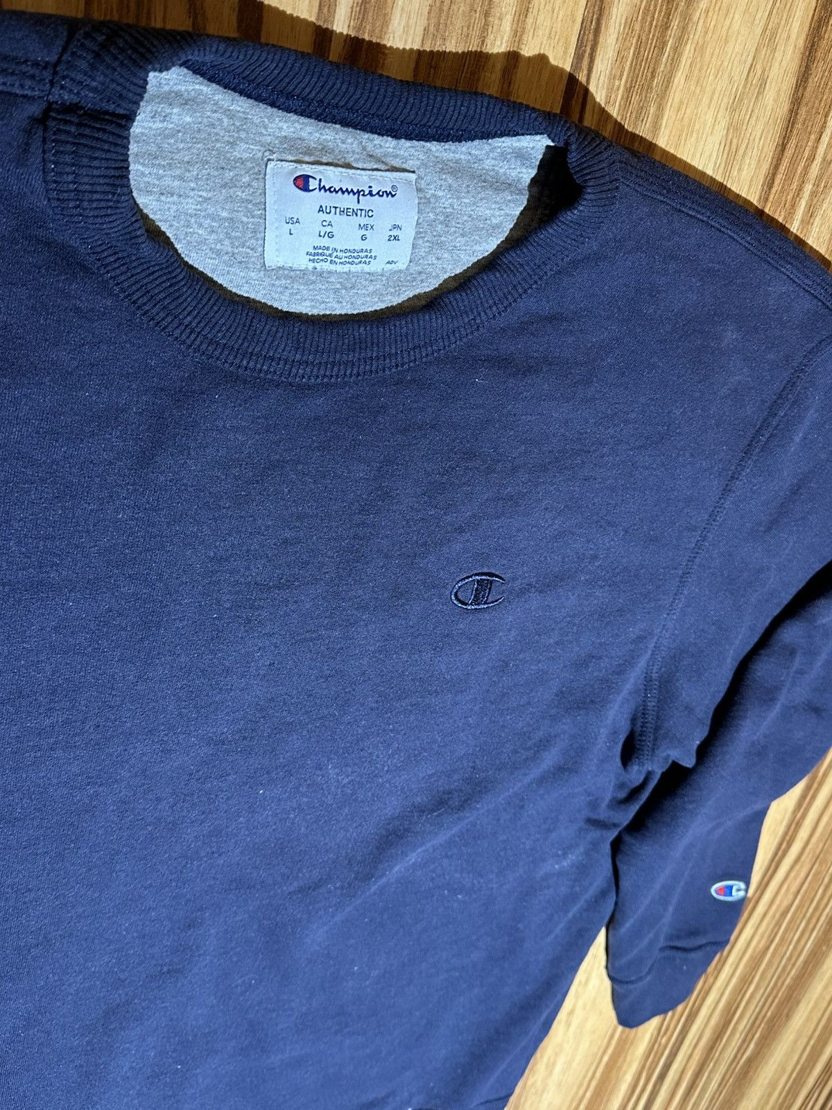 Champion Champion Men's Navy Blue crewneck Size US L / EU 52-54 / 3 - 4 Thumbnail