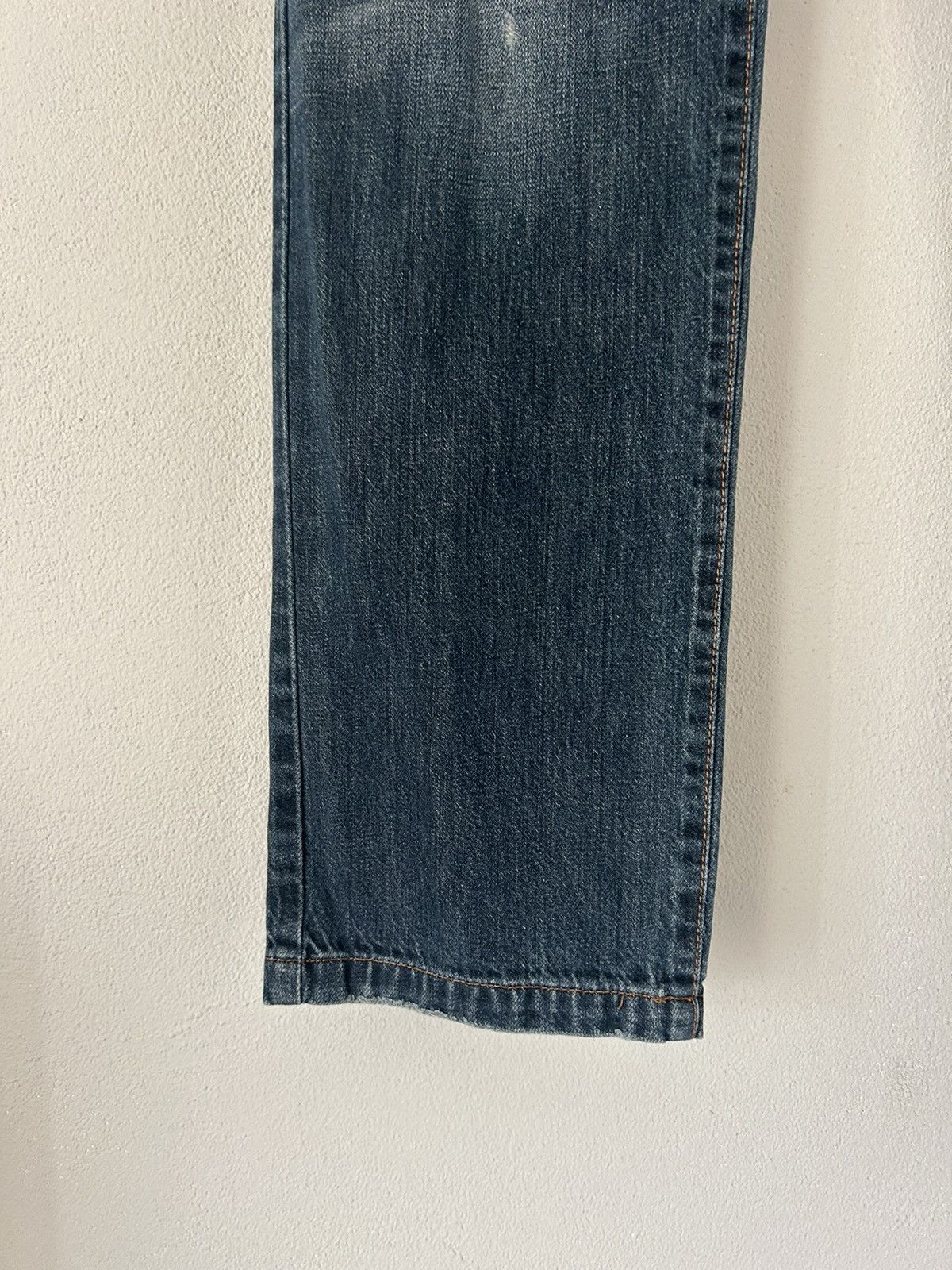 Dolce & Gabbana D&G Blue Distressed Straight-Leg Jeans Size US 34 / EU 50 - 7 Thumbnail