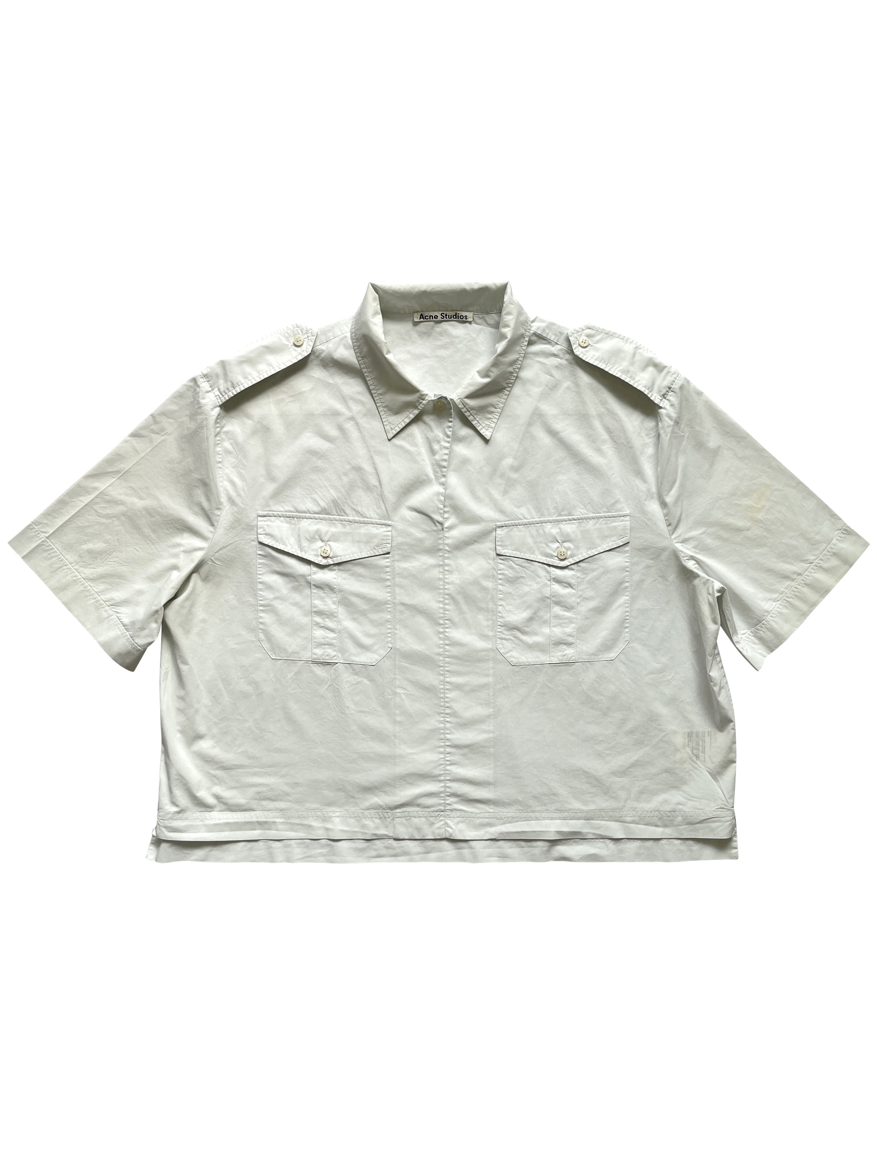 Acne Studios ⚡️QUICK SALE⚡️Acne Studios Oversized Cropped Blouse Size L / US 10 / IT 46 - 1 Thumbnail