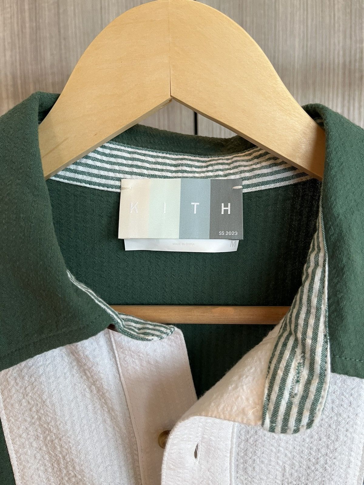 Kith Kith Vista Buttondown Green White LS Size US M / EU 48-50 / 2 - 2 Thumbnail