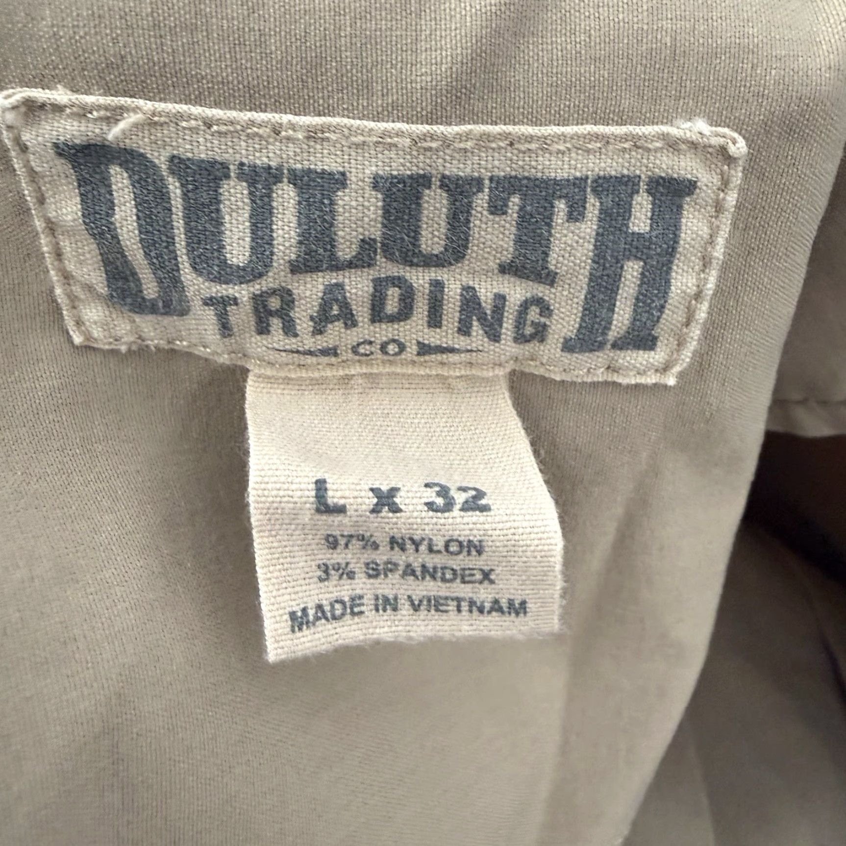 Vintage Duluth Trading Pants Men XL x 32 Tan Cargo Outdoor Hiking Nylon Stretch 84505 Size US 36 / EU 52 - 2 Thumbnail