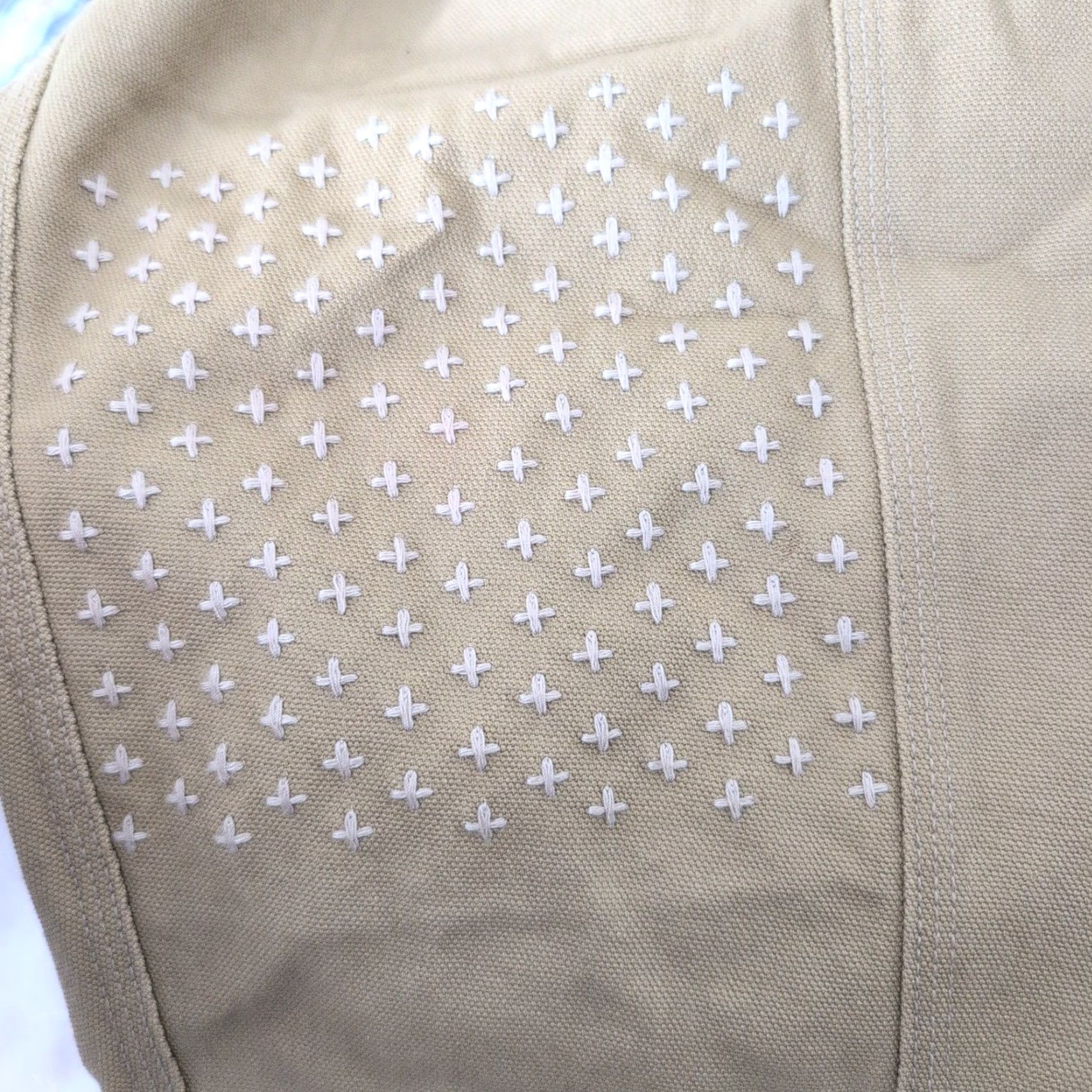 Nike VINTAGE Nike Sportswear Life Canvas Full Zip Hoodie Khaki Tan Sashiko Mens Medium HQ6122 Size US M / EU 48-50 / 2 - 7 Thumbnail