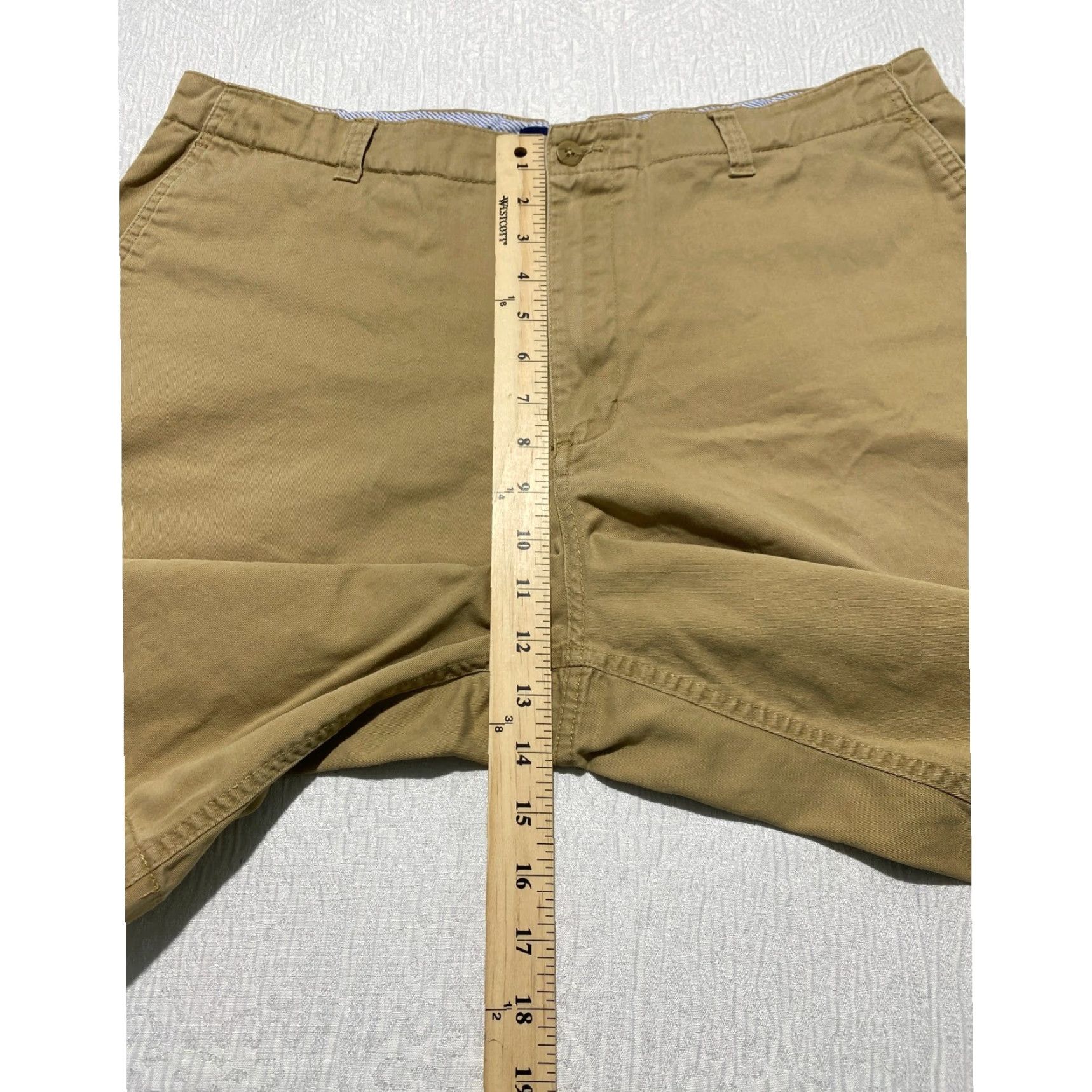 Club Room Club Room Mens Chino Shorts 38 Khaki Tan Cotton Twill Classic Fit Casual Size US 38 / EU 54 - 7 Thumbnail