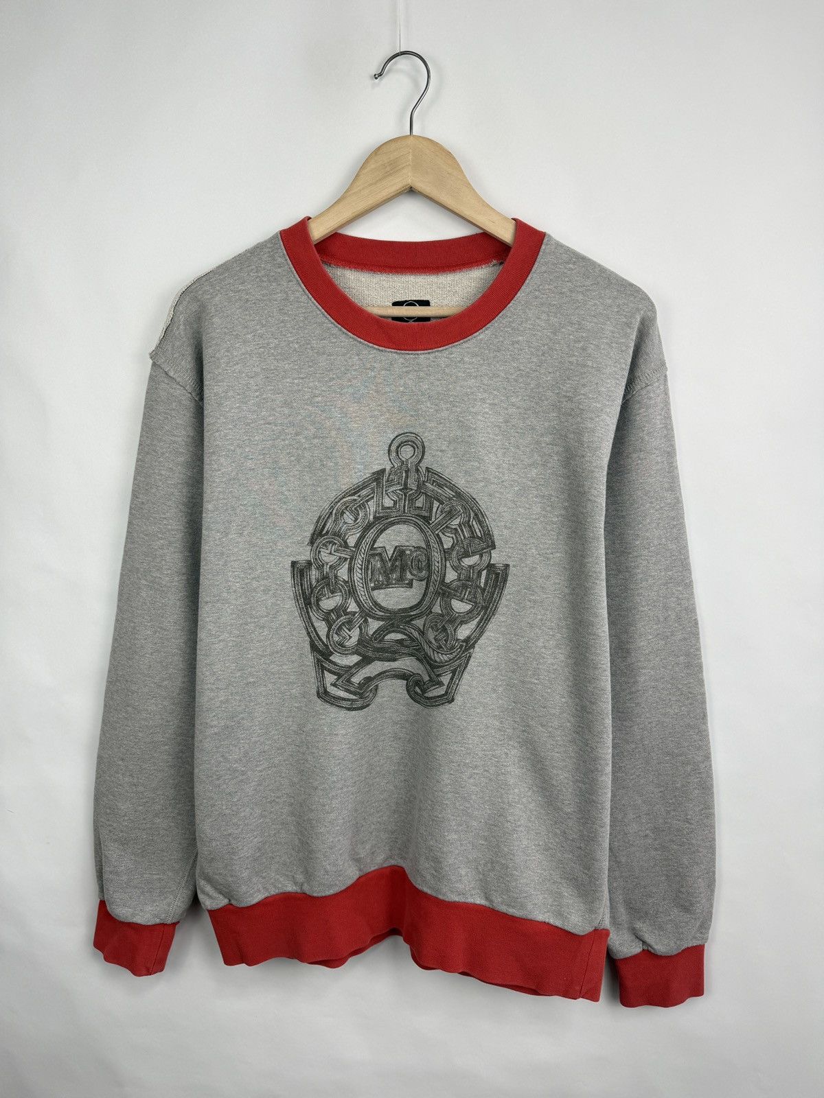 Alexander McQueen 🇮🇹 Y2K Alexander McQueen MCQ Chain Logo Sweatshirt Rare Retro Size US L / EU 52-54 / 3 - 2 Thumbnail