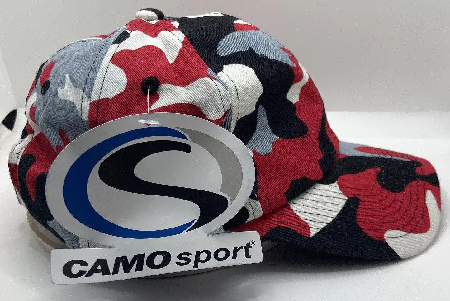Other Baseball Cap - Adjustable - Red/White/Gray/Black Pattern Size ONE SIZE - 8 Thumbnail