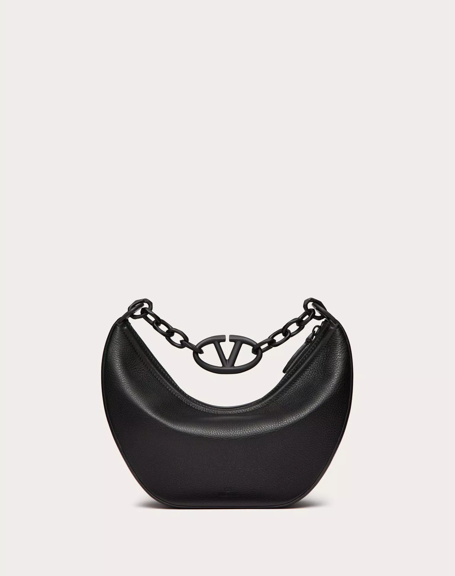 Valentino o1s22i1n0924 Size: OS / Small Vlogo Moon Hobo Bag in Black Size ONE SIZE - 3 Thumbnail