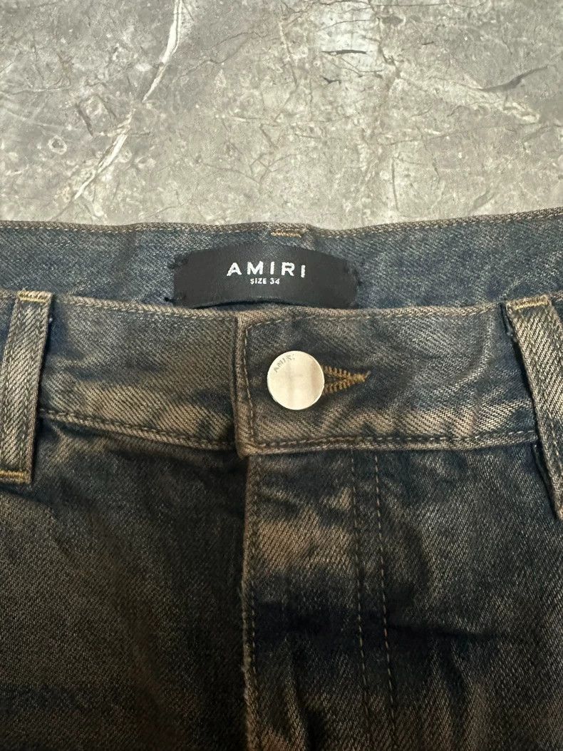 Amiri Amiri Straight logo ripped jeans 2502-Nextarrow Size US 34 / EU 50 - 3 Thumbnail