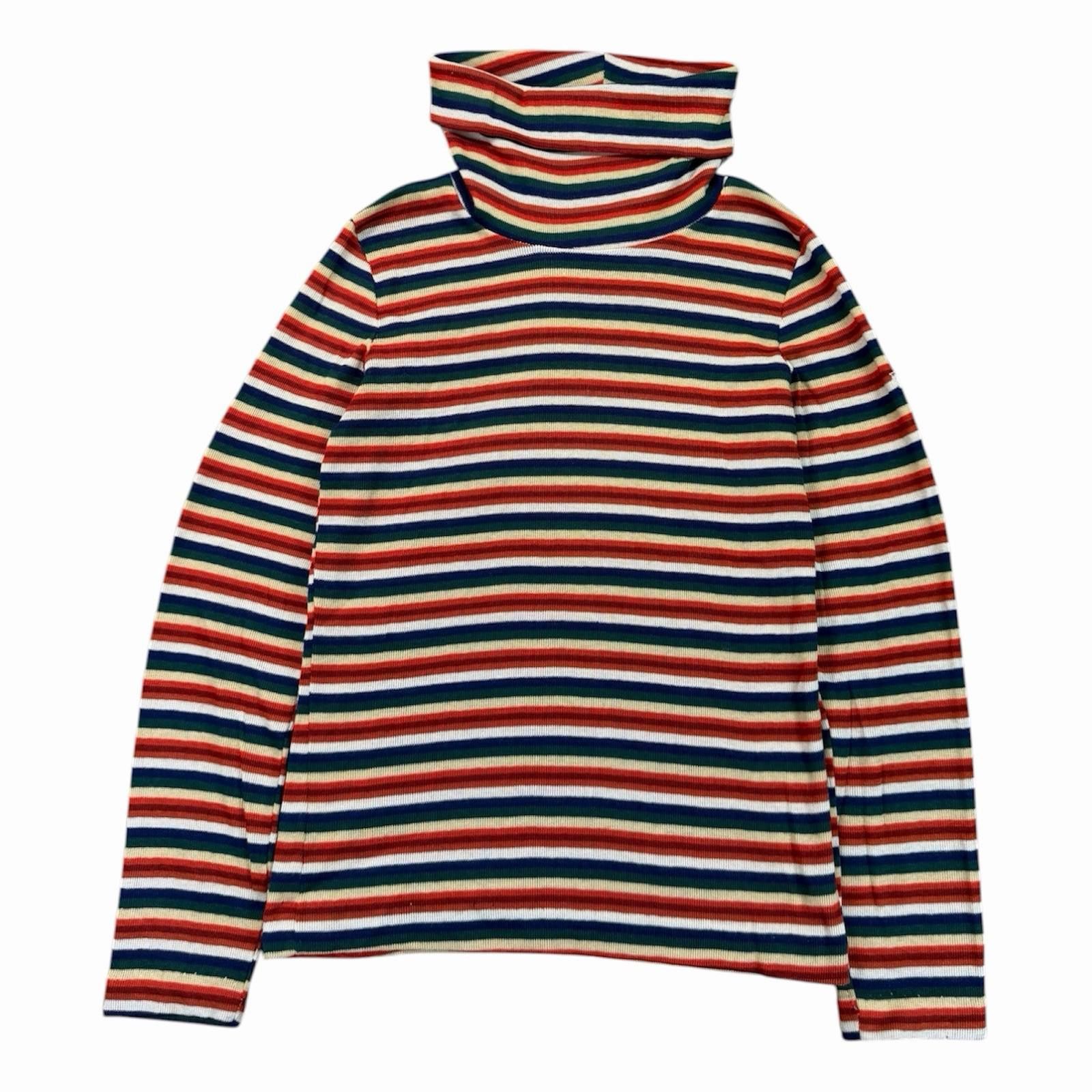 Hang Ten 1960’s Hang Ten Ribbed Turtleneck Rainbow Stripes Knit Size M / US 6-8 / IT 42-44 - 1 Thumbnail