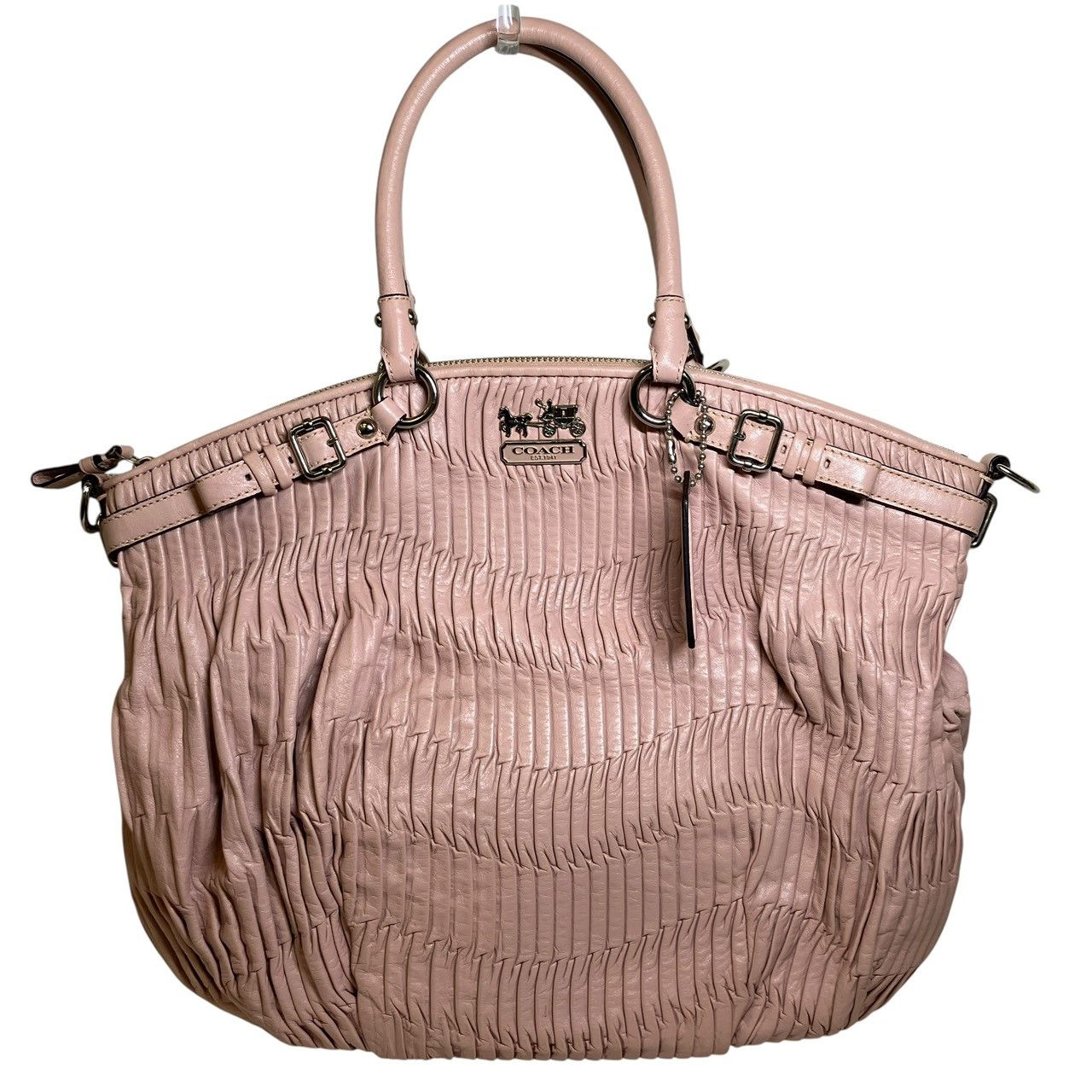 Coach Coach Coach Madison Gathered Twist Phoebe Leather Tote Bag 