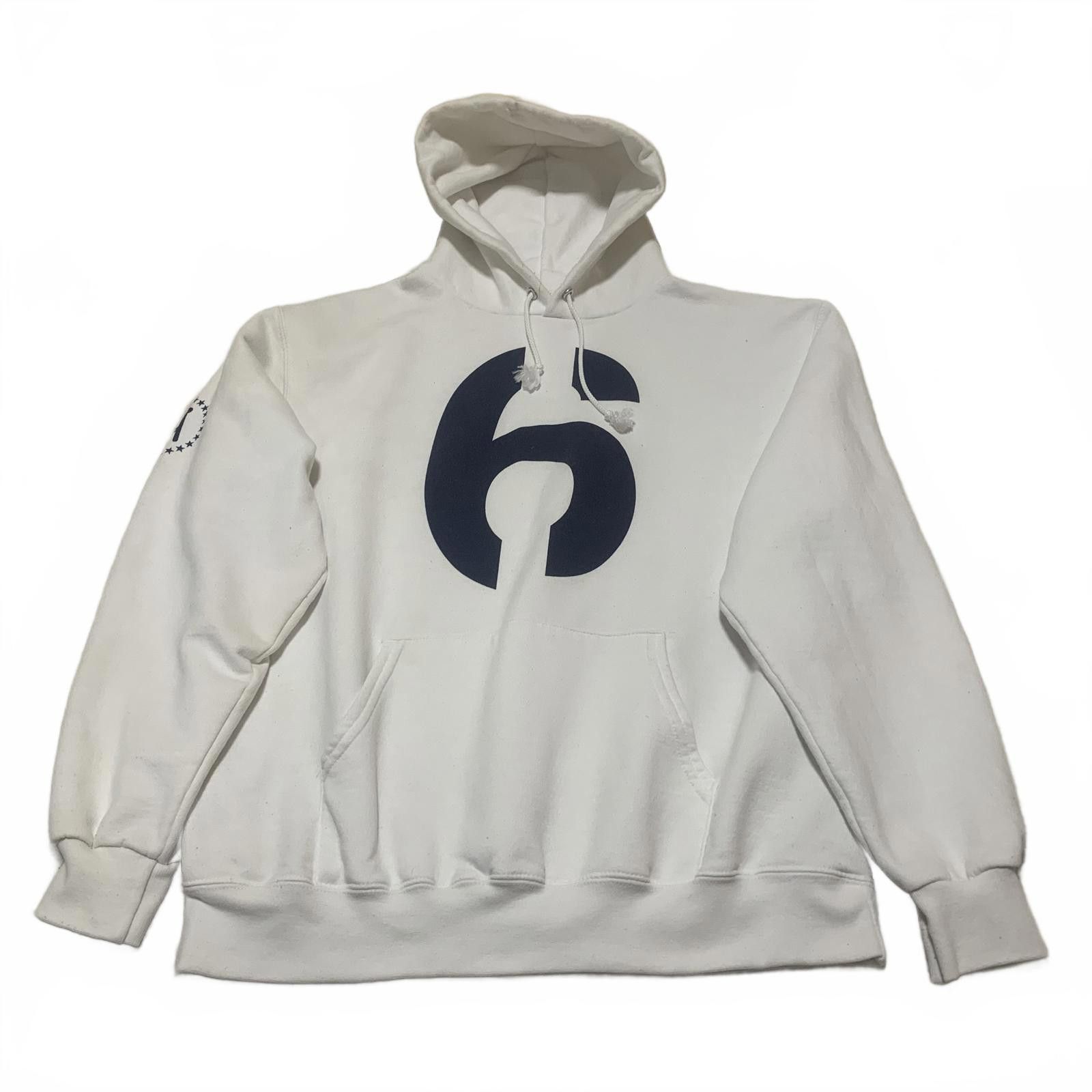 Champion Champion Eco Authentic L White Hoodie Number 6 Print Size US L / EU 52-54 / 3 - 1 Thumbnail