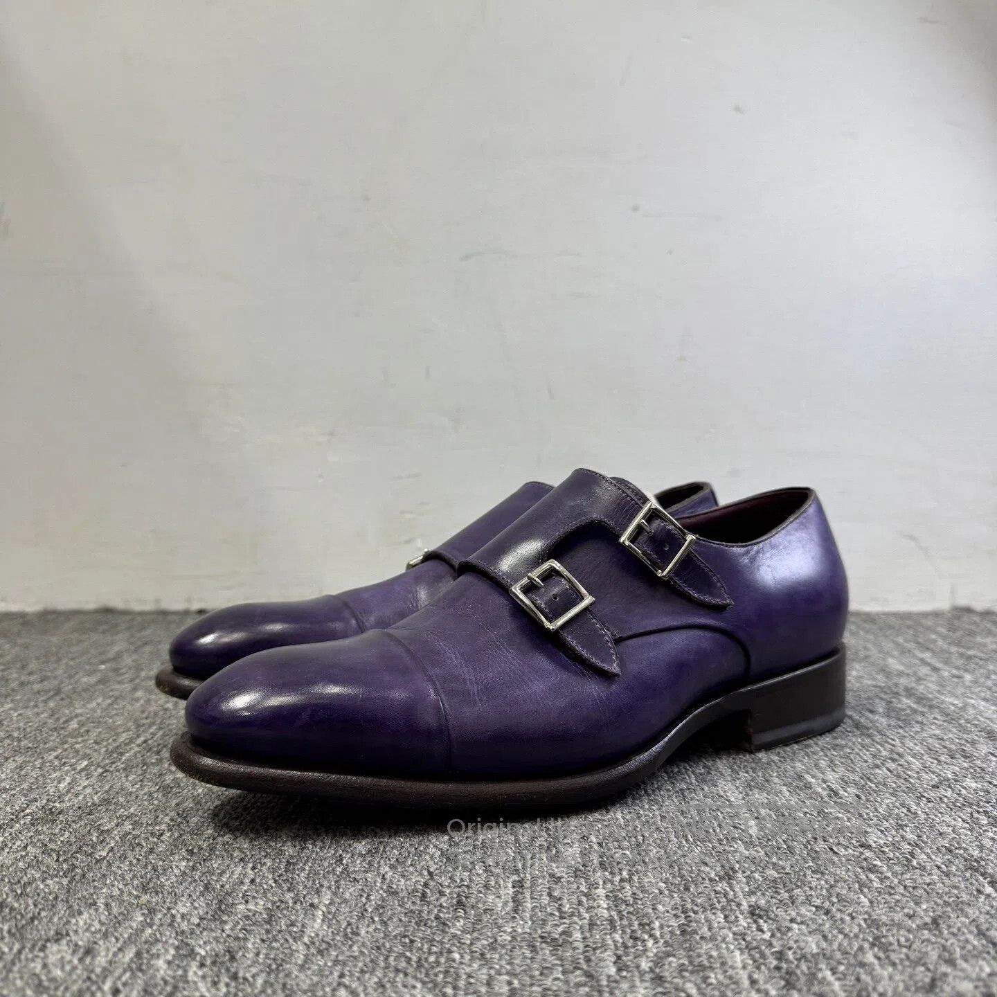Santoni SANTONI Hand-painted leather shoes| Size US 6 / EU 39 - 1 Thumbnail