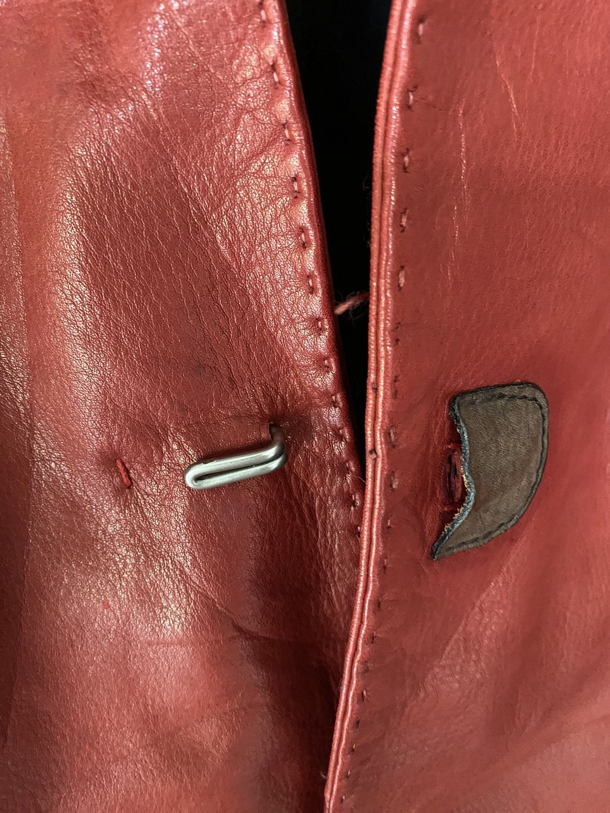 Yohan Serfaty AW2009 iconic Yohan red Leather jacket y/project Size US M / EU 48-50 / 2 - 14 Thumbnail