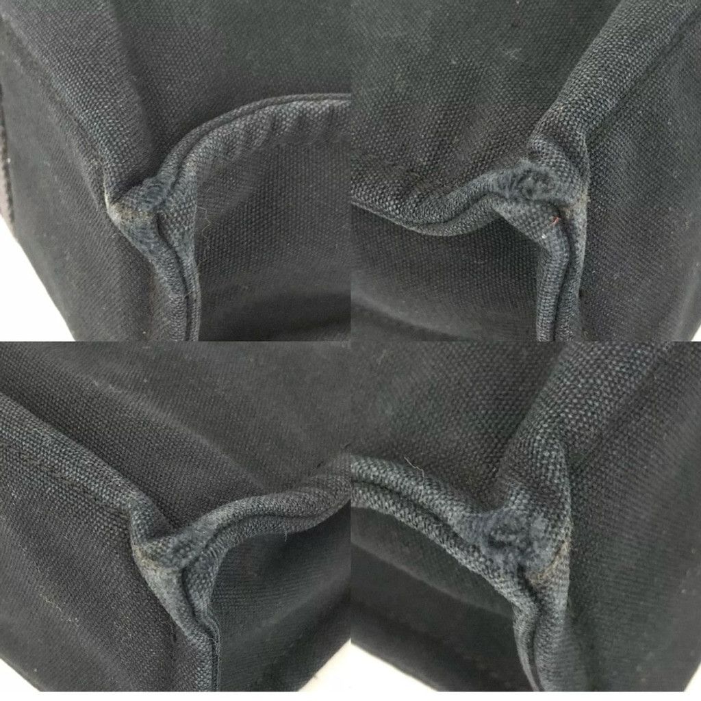 Hermes Mini Hermes canvas black tote PM size Size ONE SIZE - 7 Thumbnail