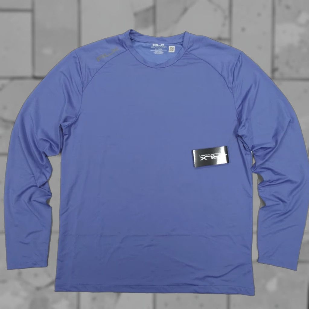 RLX Ralph Lauren RLX Ralph Lauren L/S Pullover Top Royal Blue Size M Lightweight Nylon Moisture Wicking Golf Casual Mens Pullover Shirt Size US M / EU 48-50 / 2 - 1 Thumbnail