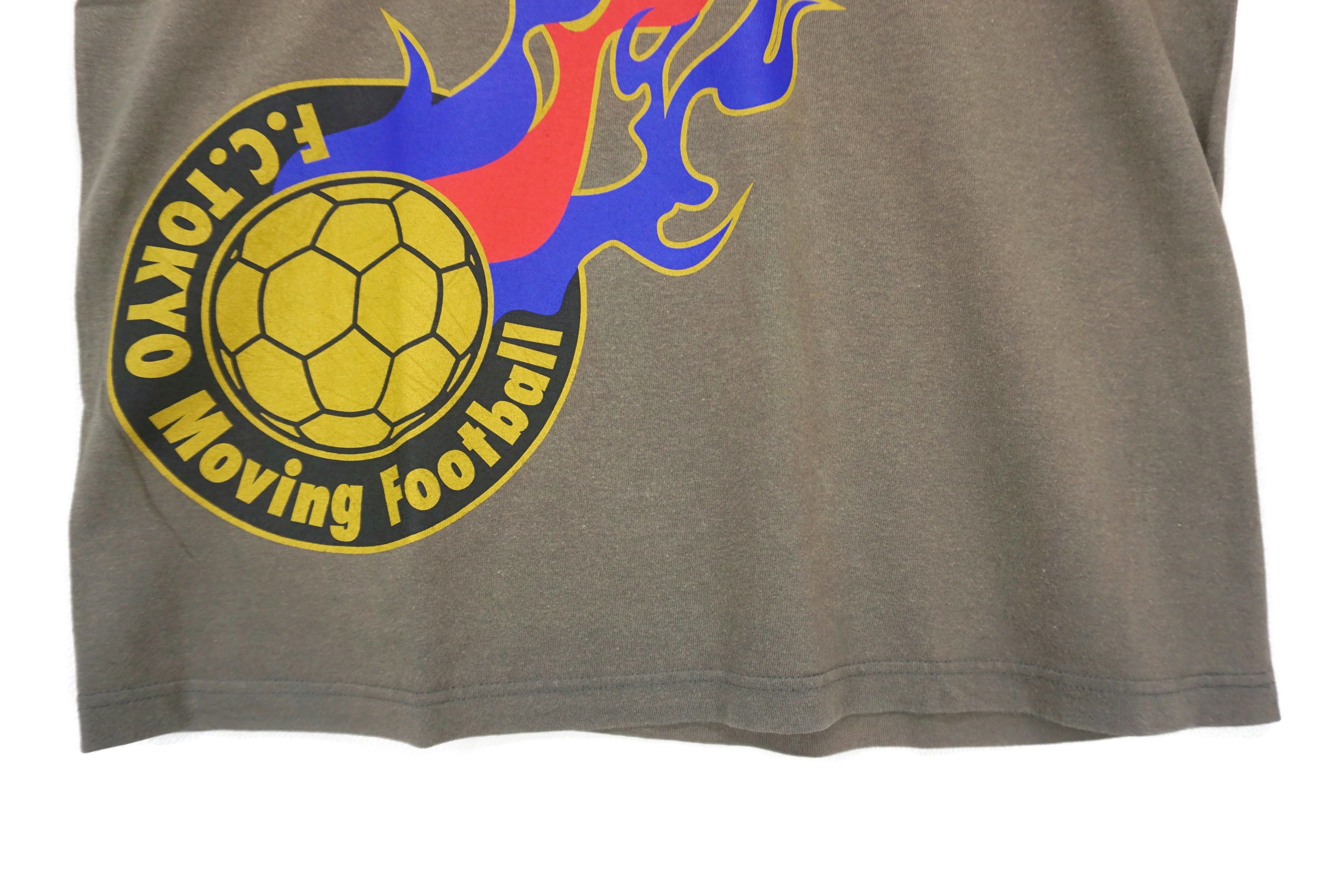 Japanese Brand FC Tokyo Football Club Tokyo J1 League Flaming Ball Tee Size US M / EU 48-50 / 2 - 5 Thumbnail