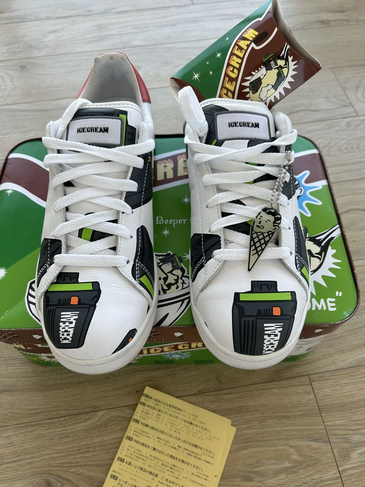 Pre-owned Billionaire Boys Club X Icecream Og Reebok X Bbc/ice Cream Beeper Boutique Shoes In White