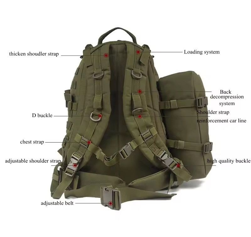 Other 25L Waterproof Nylon 900D Fabric Tactical 3D Backpack Size ONE SIZE - 3 Thumbnail