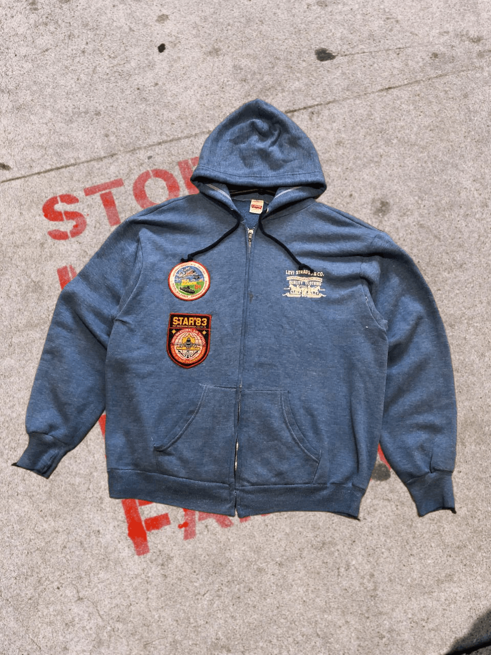 Levi's Levi's Hoodie Adult Patched MADE IN USA Team Size US L / EU 52-54 / 3 - 1 Thumbnail