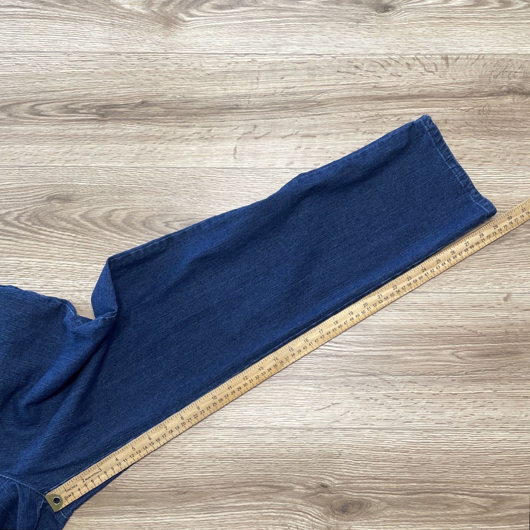 Vintage Ruby Rd Jeans Women Straight High Rise Elastic Waist Denim Blue Size 10 Adults Womens Size 32" / US 10 / IT 46 - 6 Thumbnail
