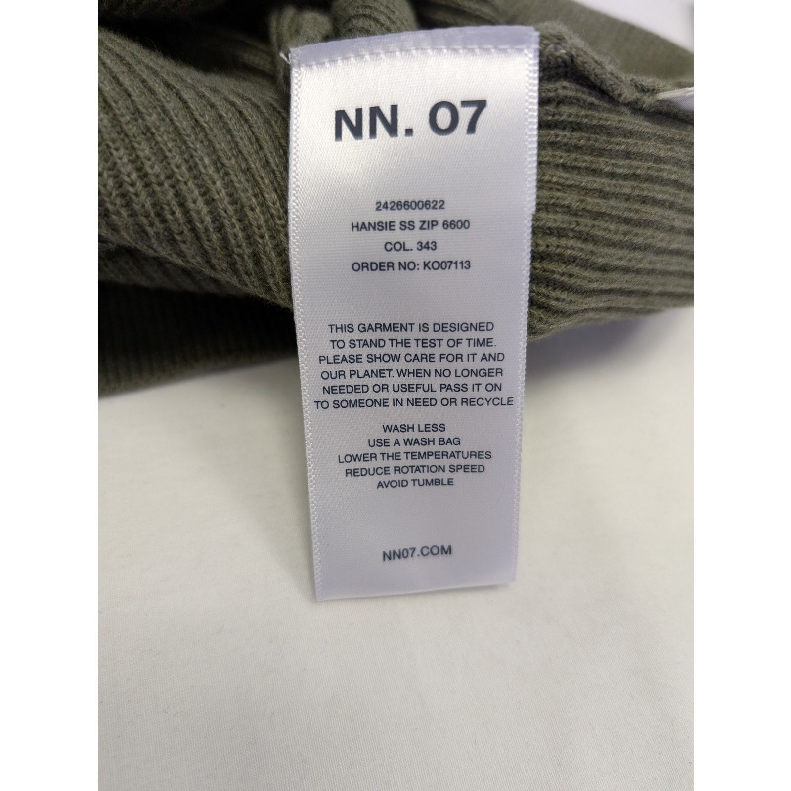 NN07 o1rshd1 CC20 Zipper Polo Shirt in Green Size US M / EU 48-50 / 2 - 12 Thumbnail