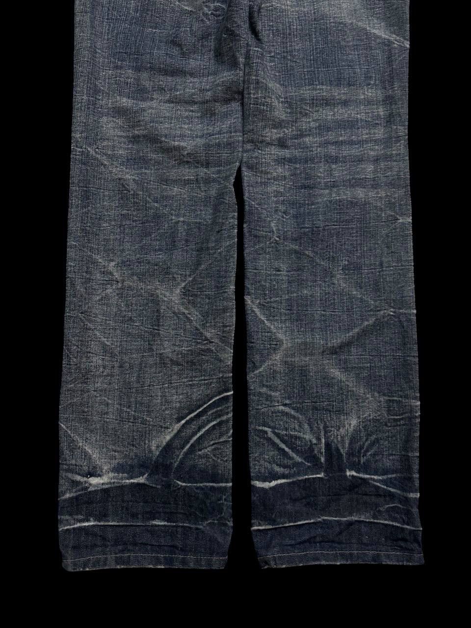 Other INSANE 90s Style Japanese Smoke Mudwash Clawmark Dark Jeans Size US 30 / EU 46 - 19 Thumbnail