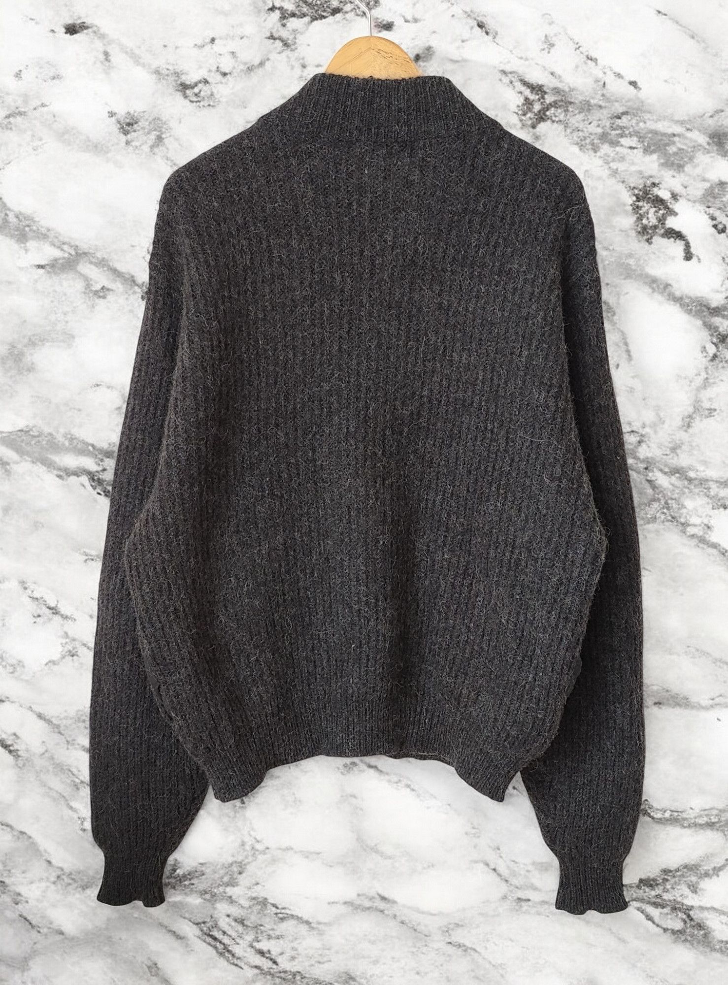 L.L. Bean L.L. Bean LL Bean 80s Vintage Heavy Knitted Wool Zip Sweater Size US L / EU 52-54 / 3 - 6 Thumbnail