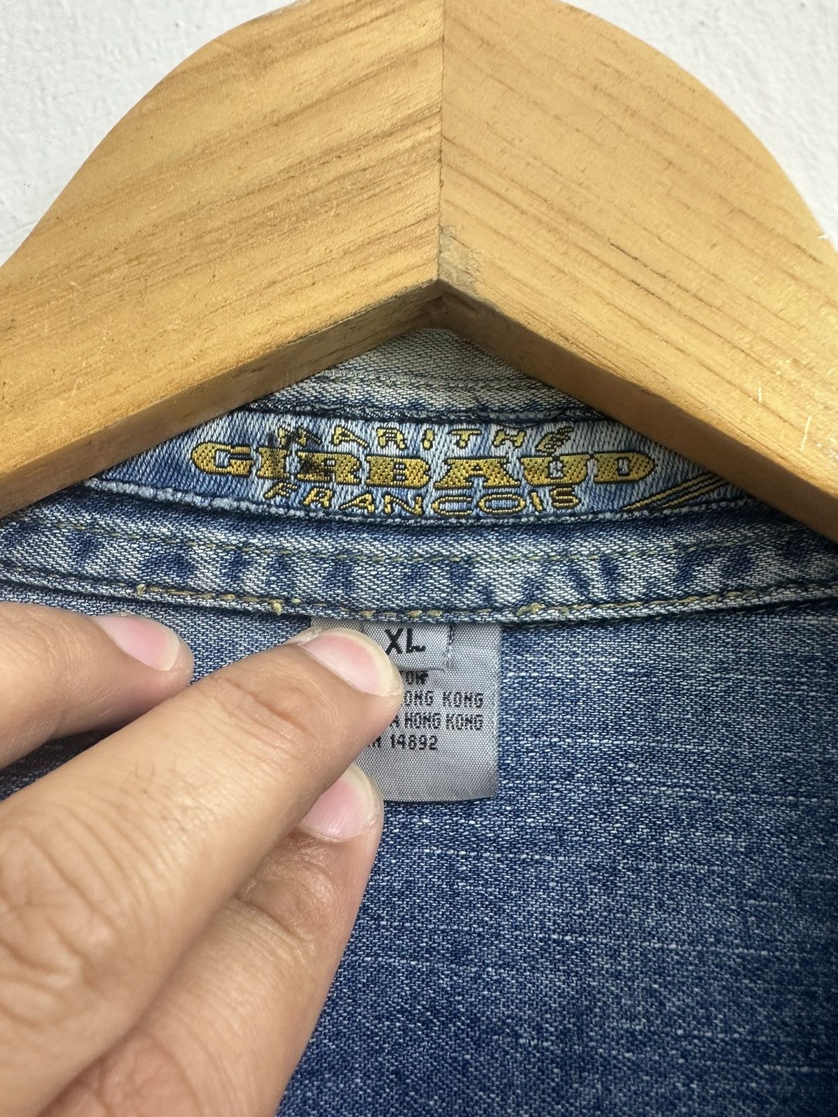 Marithe + Francois Girbaud Marithe + Francois Girbaud Oversized Blue Denim Shirts Size US XL / EU 56 / 4 - 4 Thumbnail