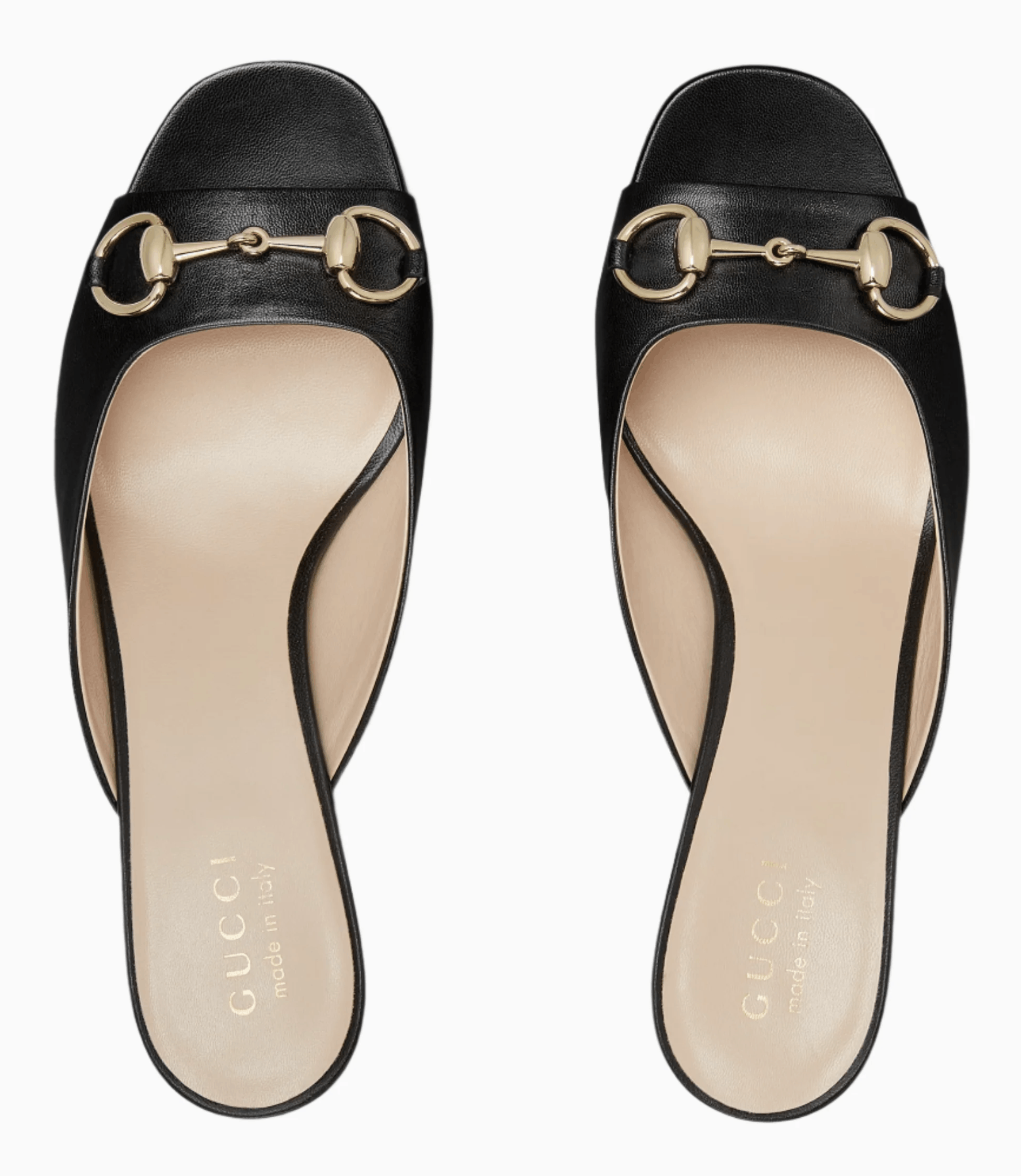 Gucci Gucci Lady Horsebit Leather Gold Block Heel Mule Sandal 37.5 Size US 7.5 / IT 37.5 - 12 Thumbnail