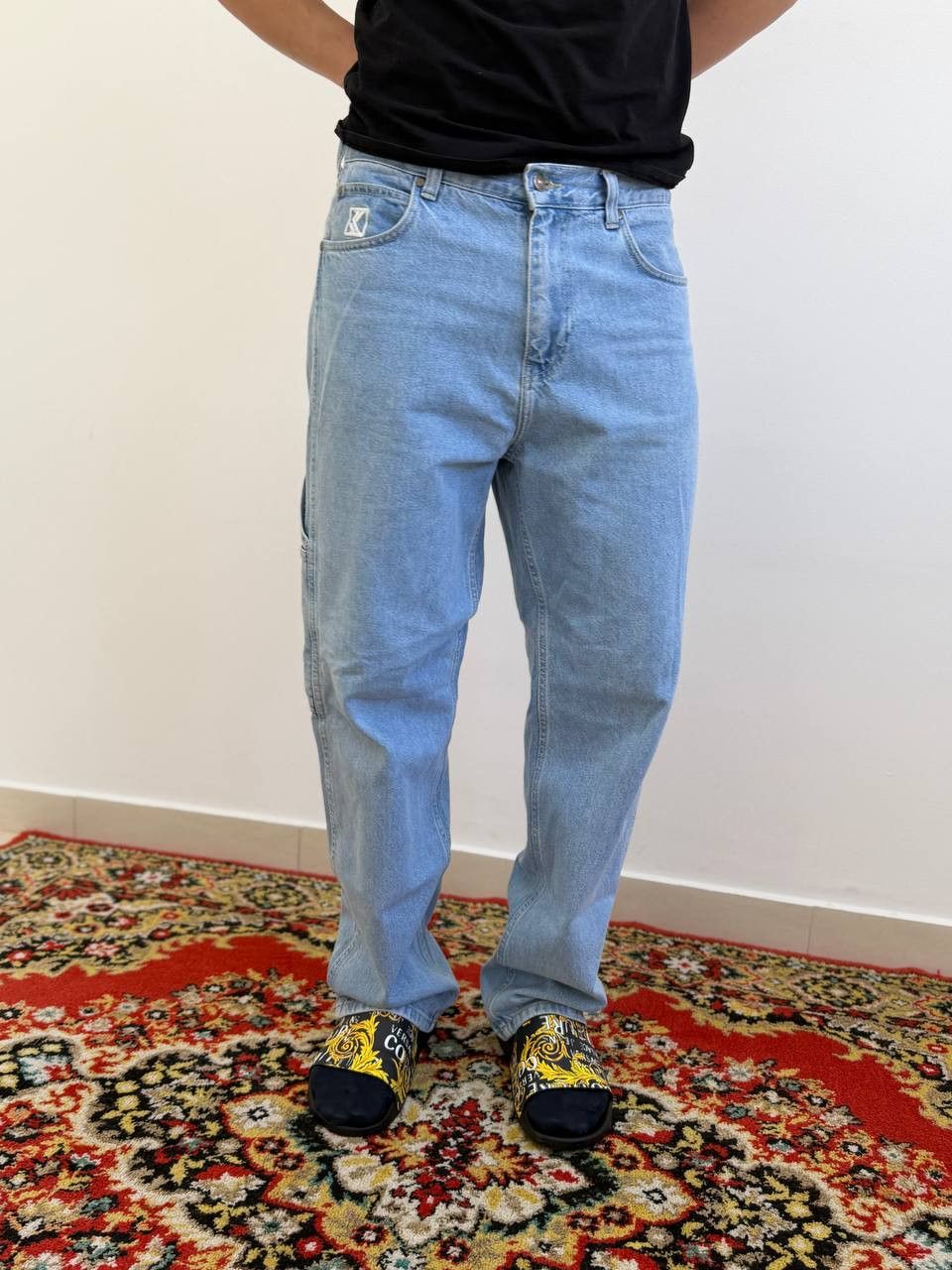 Japanese Brand baggy flared bootcut balenci style y2k hype jeans Size US 32 / EU 48 - 1 Thumbnail