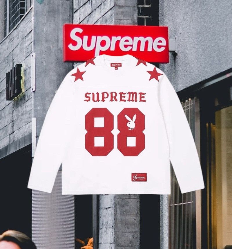 Supreme x Playboy L/S football top XL
