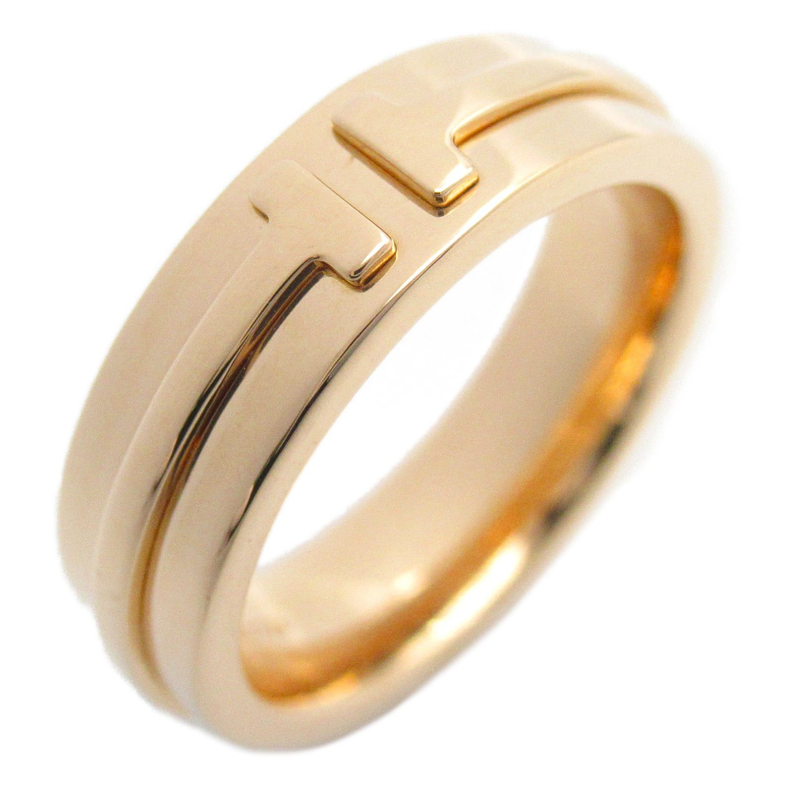 Tiffany & Co. Tiffany Co T Two Ring K18Pg (Pink Gold) Gold Size ONE SIZE - 1 Thumbnail